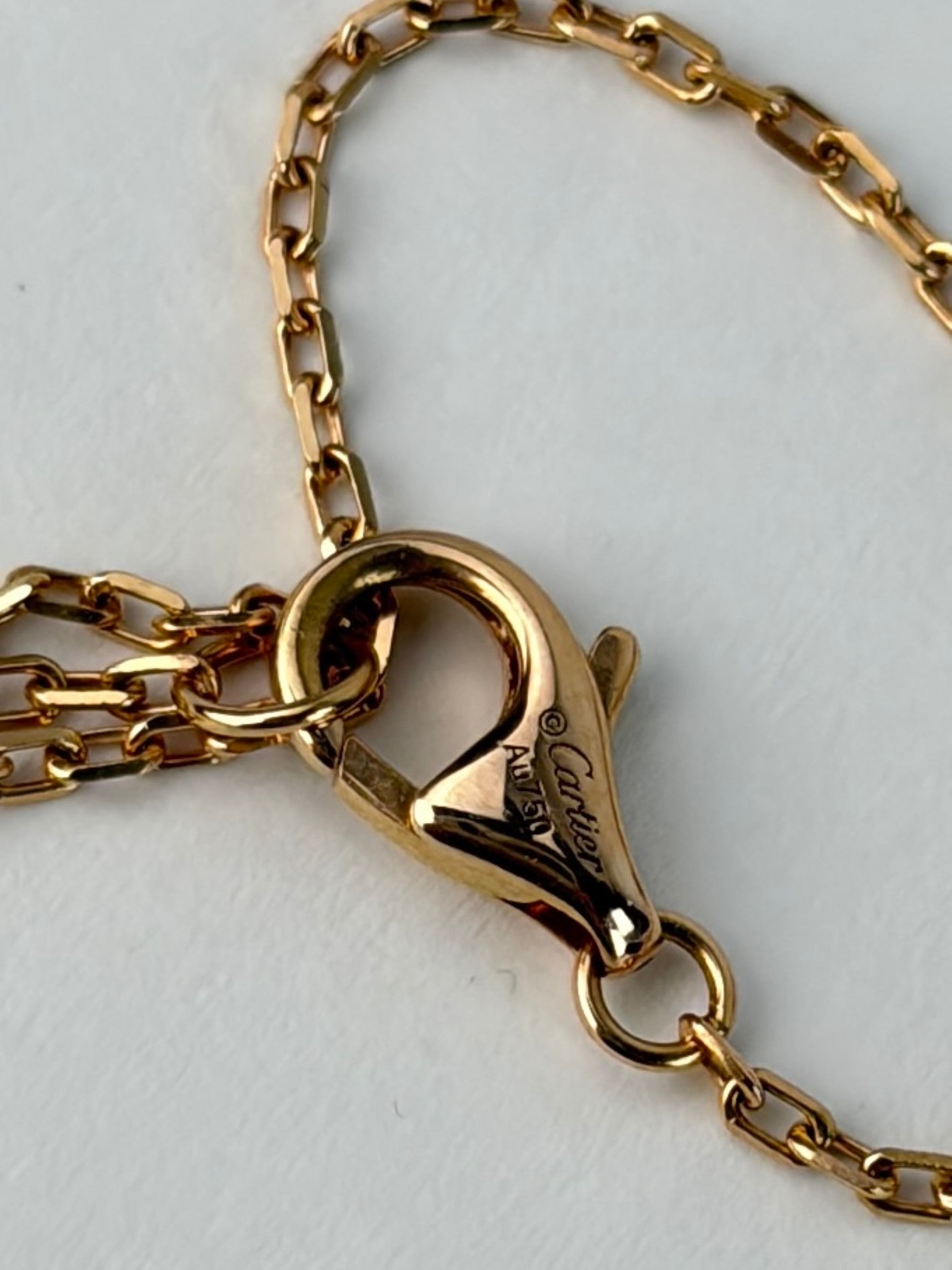 Cartier juste un clou pendant Diamonds rose gold Necklace