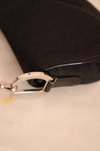 Christian Dior Black Oblique Jacquard Saddle Bag-handbag-Christian Dior-The Closet Egypt