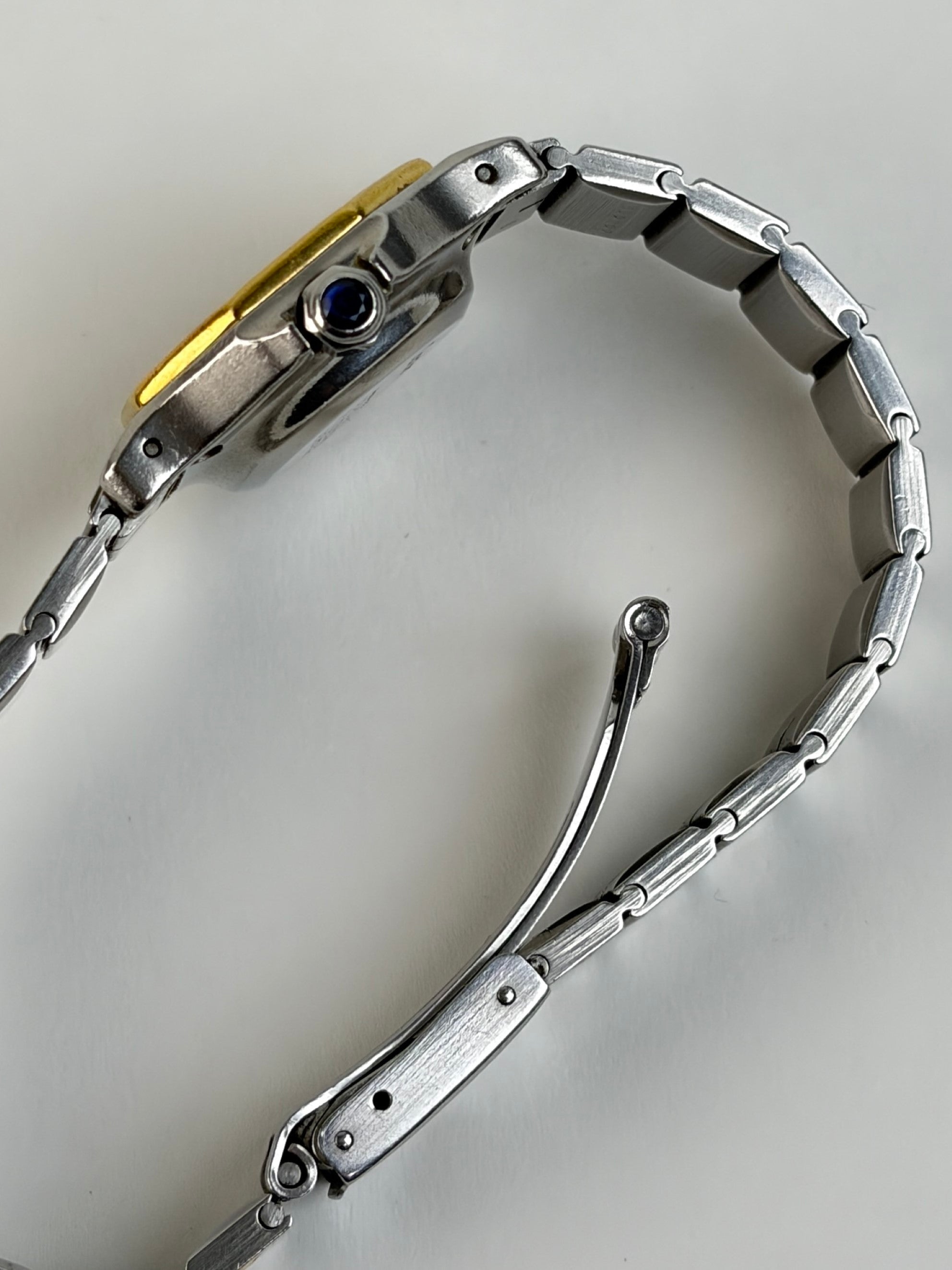 Cartier Santos Octagon steel 18k karat yellow gold Automatic ghost dial ladies Watch 22mm