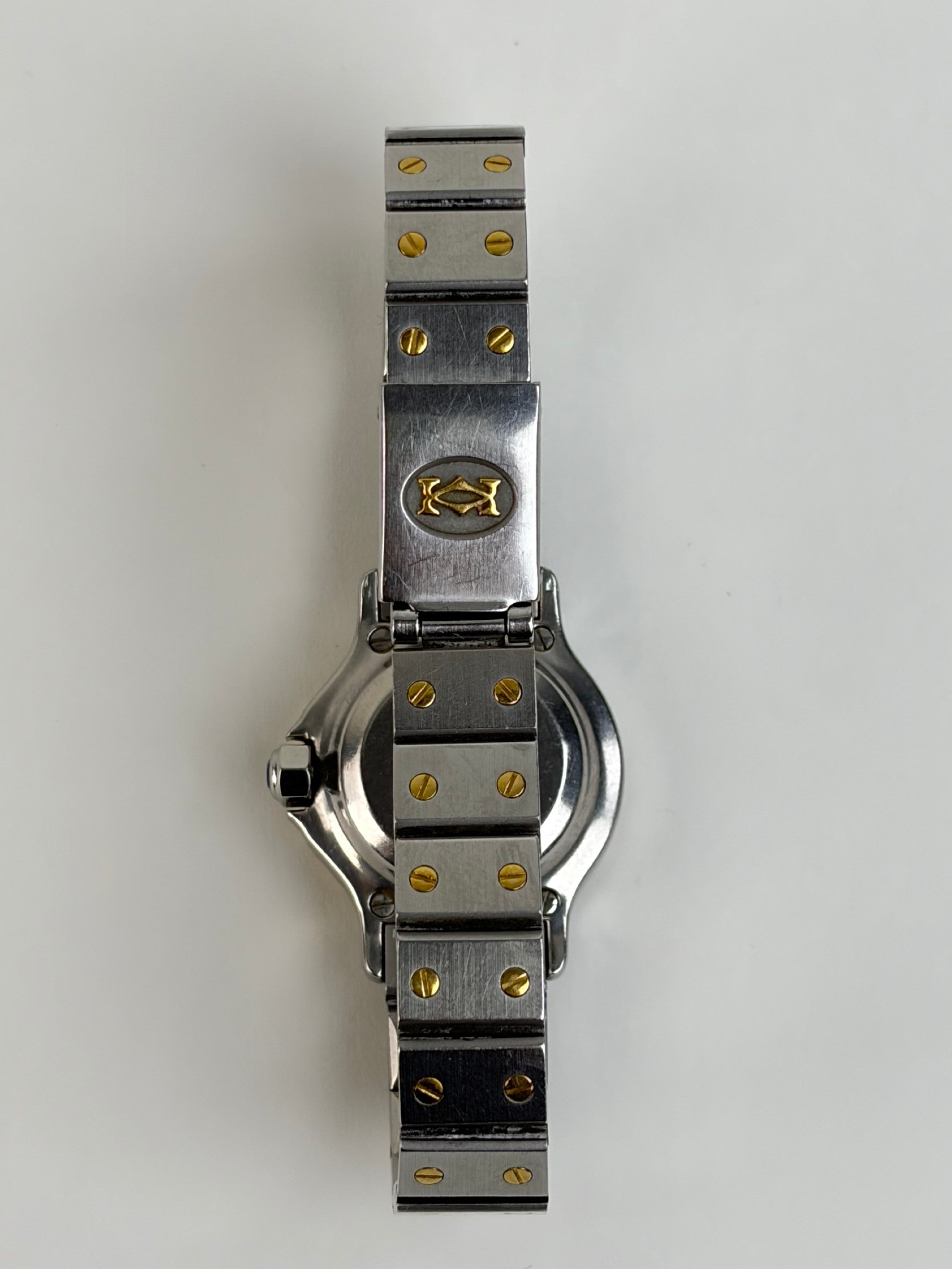Cartier Santos Octagon steel 18k karat yellow gold Automatic ghost dial ladies Watch 22mm