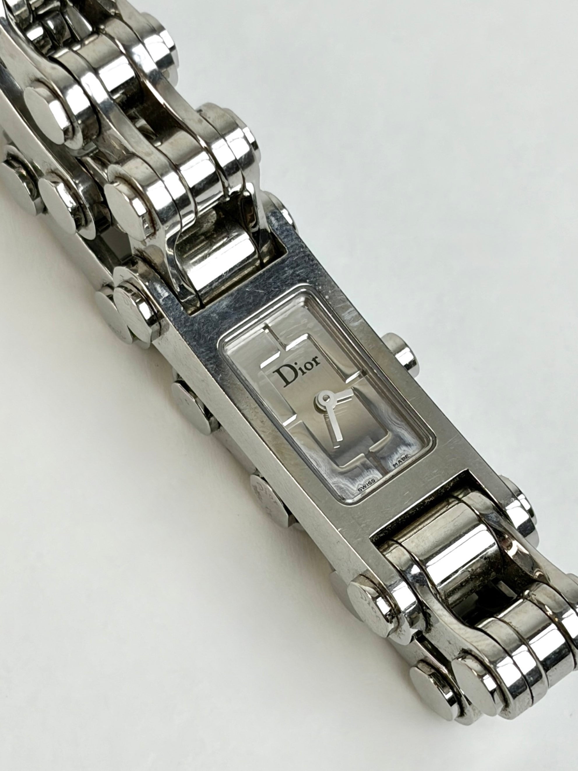 Dior Stainless Steel mirror dial chain watch