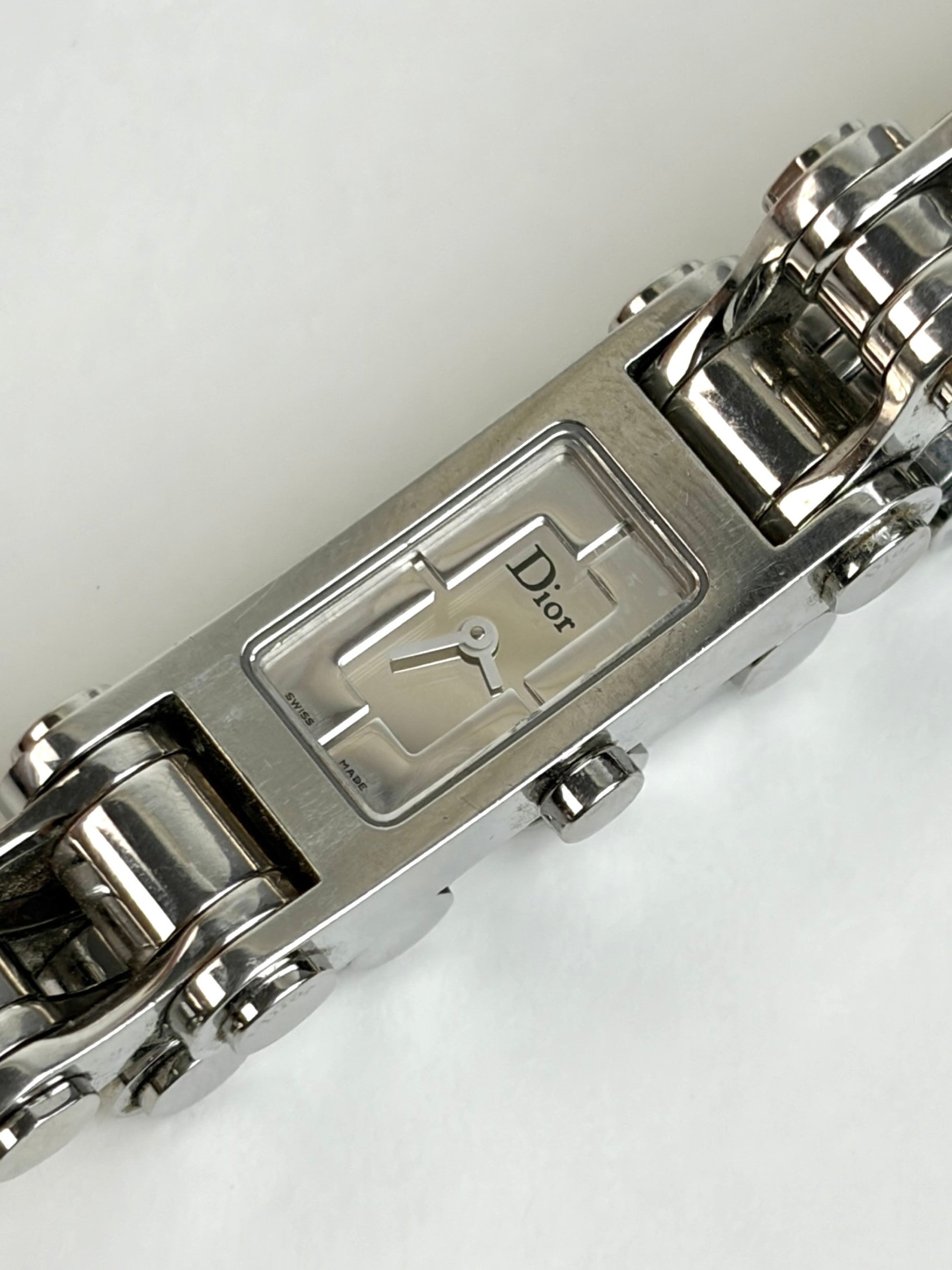 Dior Stainless Steel mirror dial chain watch