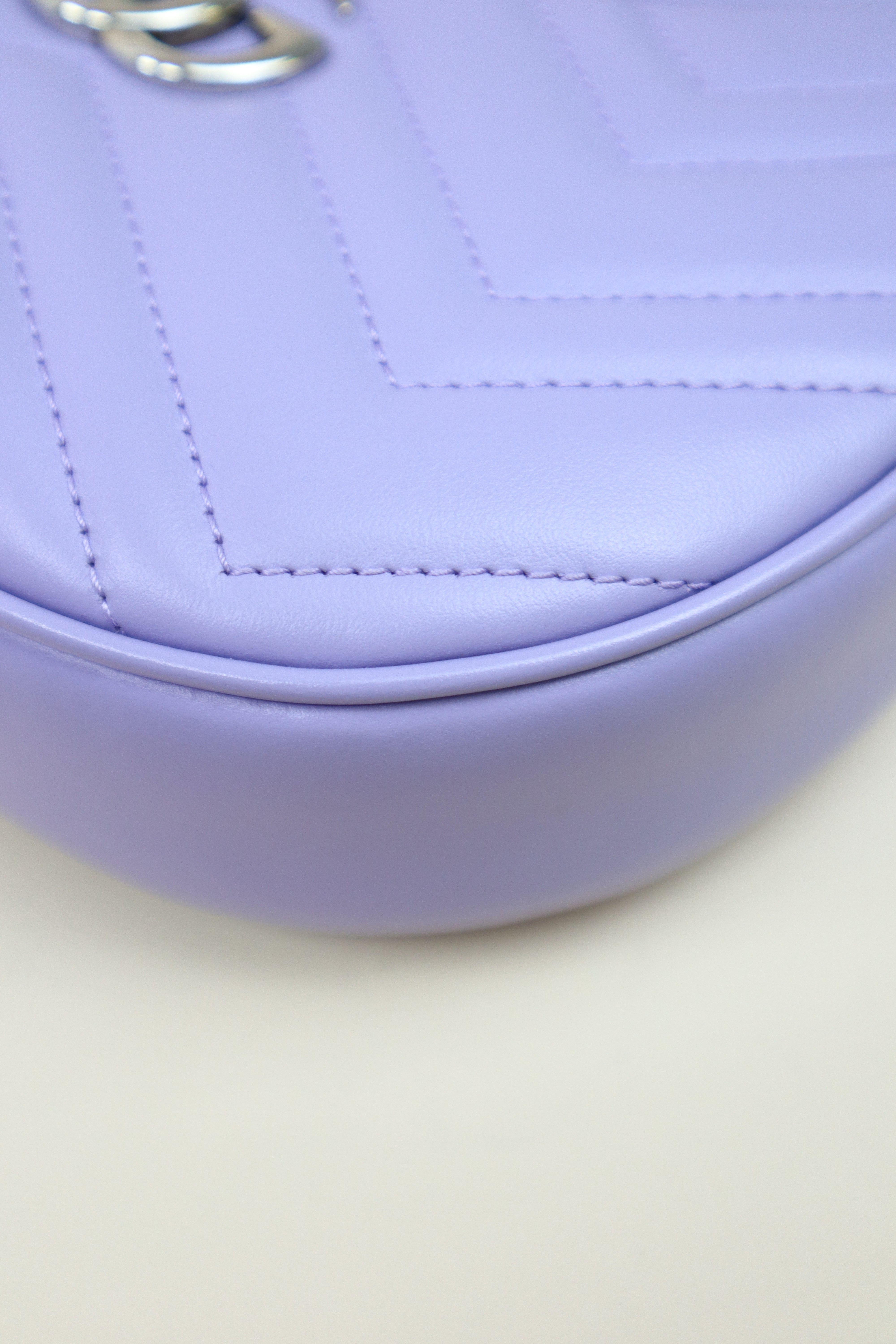 Gucci Purple Small Marmont Hobo Bag