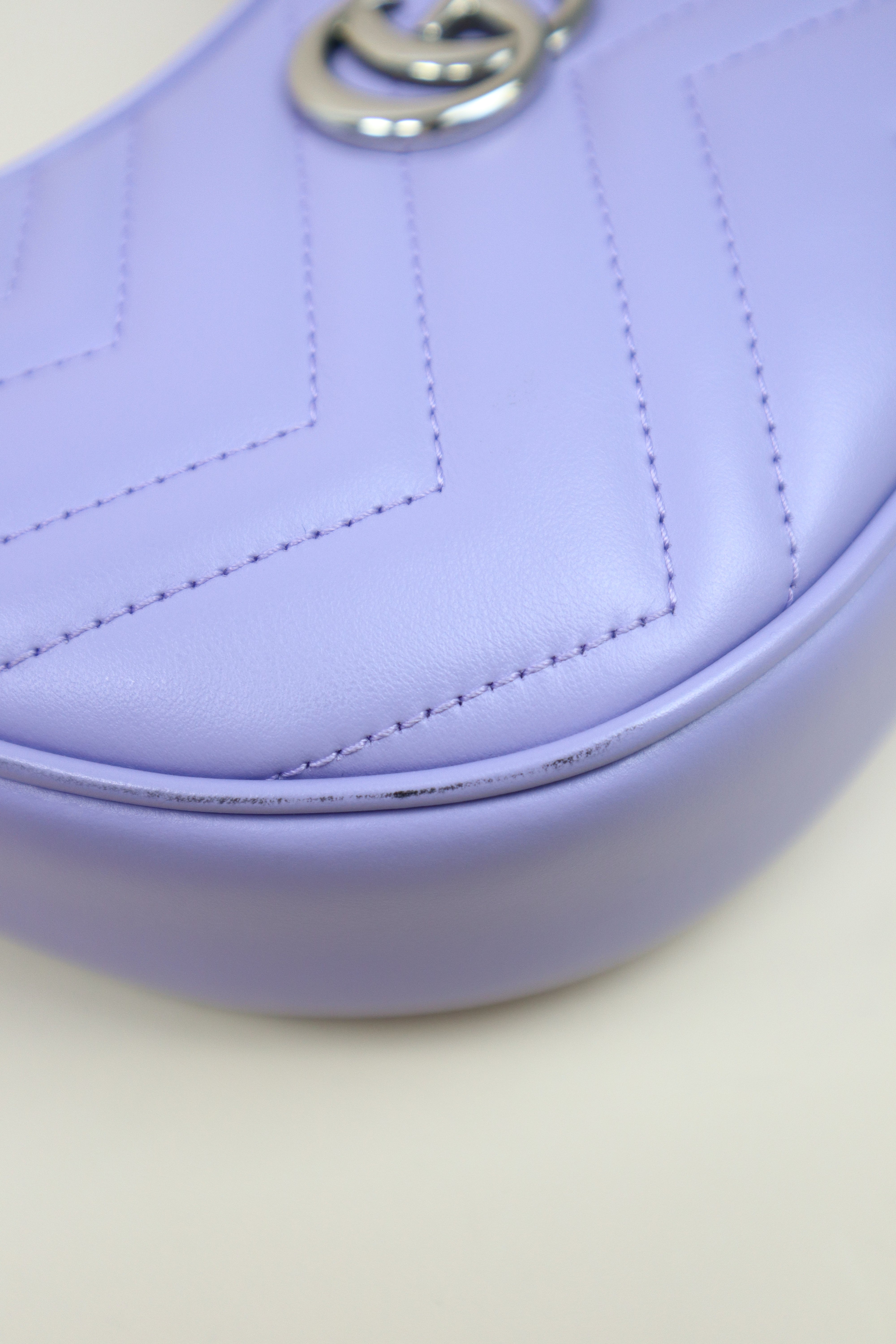 Gucci Purple Small Marmont Hobo Bag