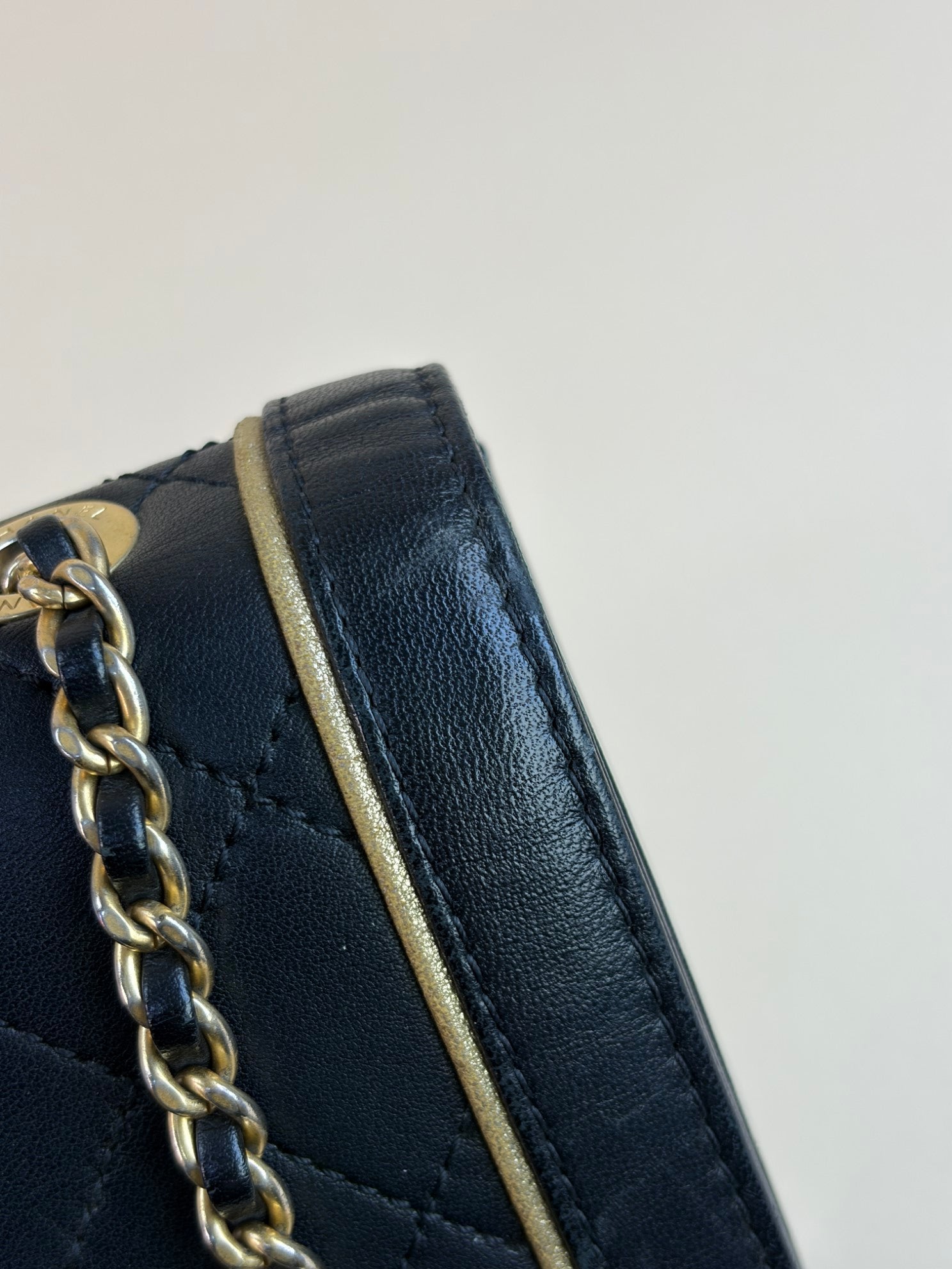 Chanel Black Octagon CC Clasp Flap Bag