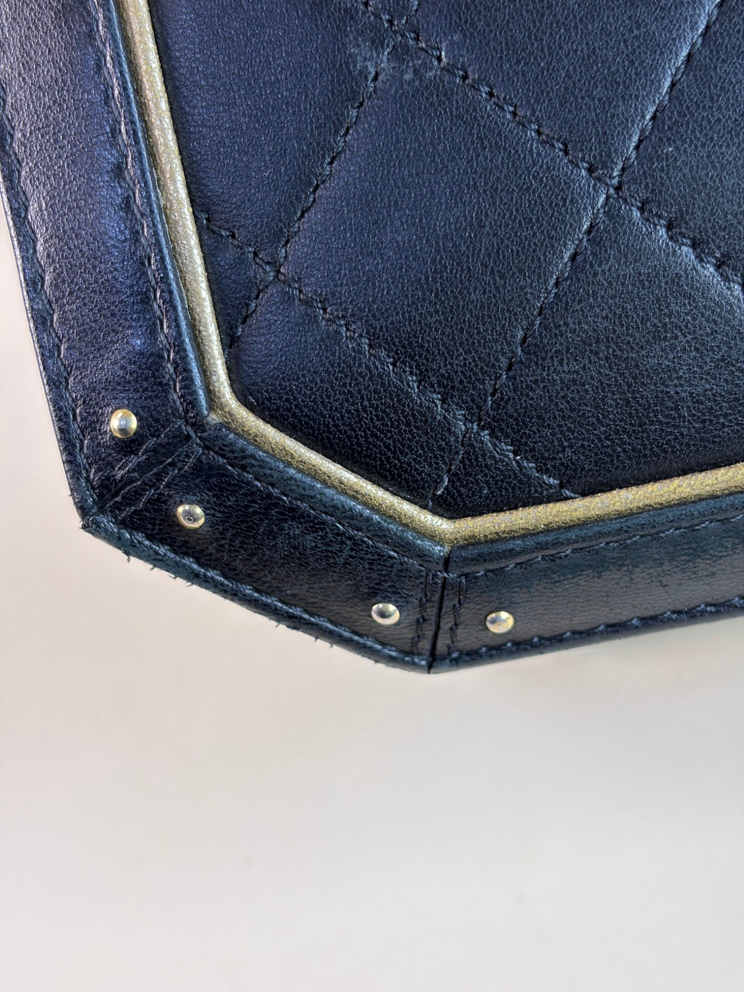 Chanel Black Octagon CC Clasp Flap Bag