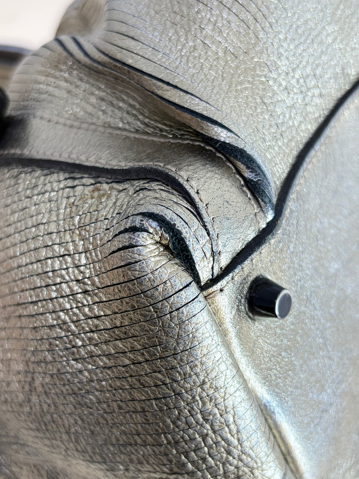 Burberry prorsum gold metallic shoulder bag