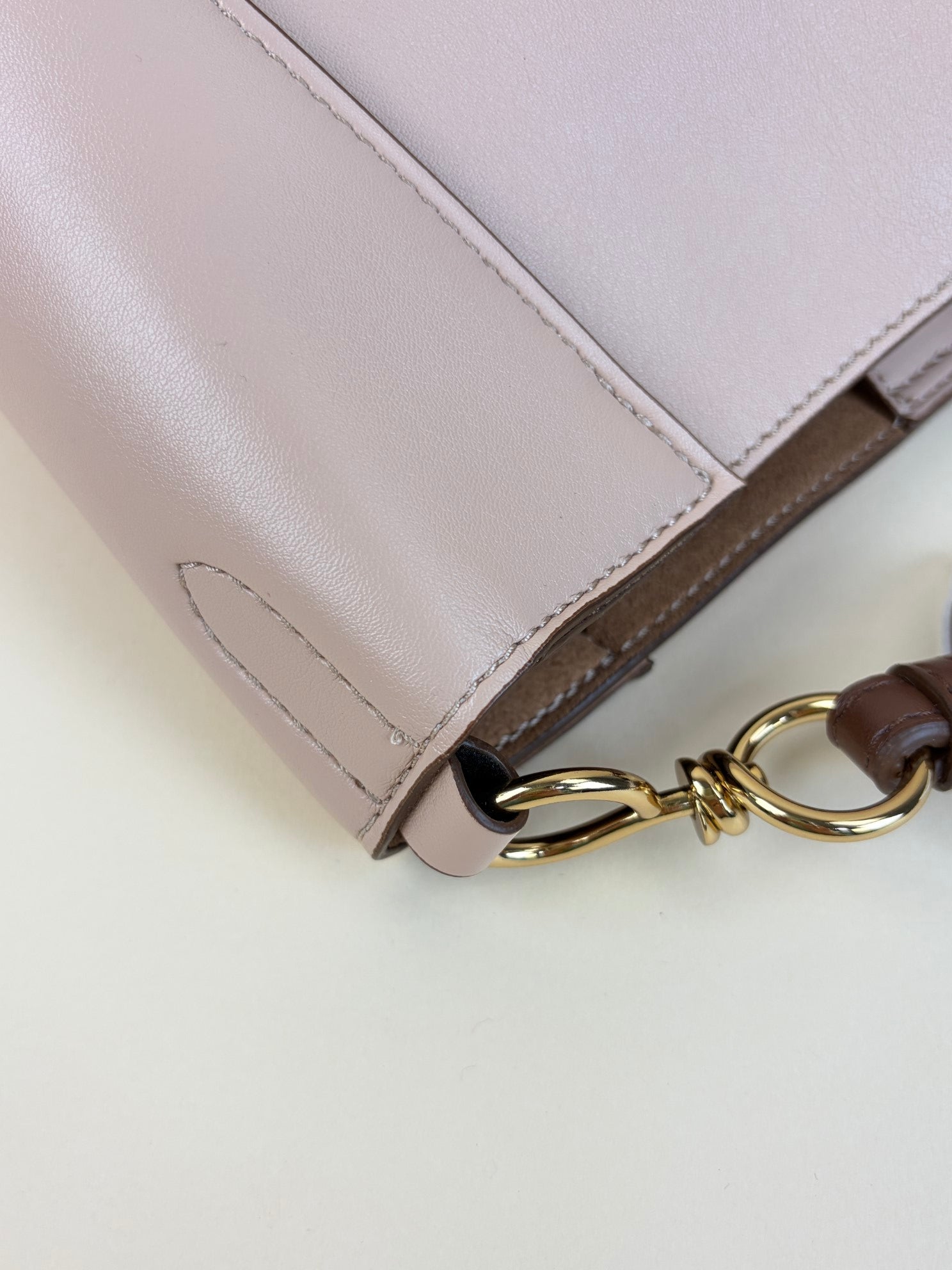 Stella Mccartney Pink Logo Square Crossbody Bag