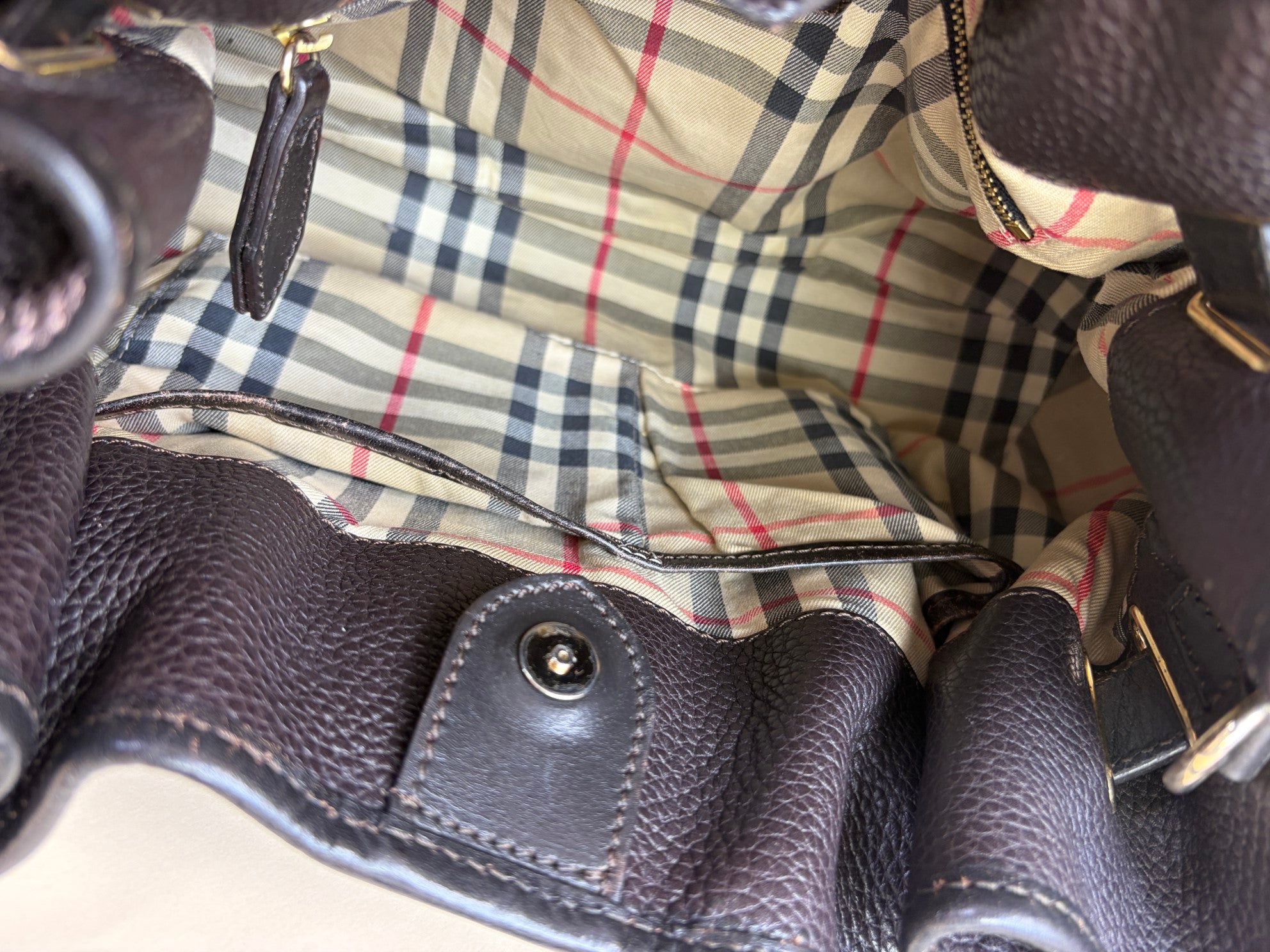 Burberry Brown Willenmore Medium Hobo Bag