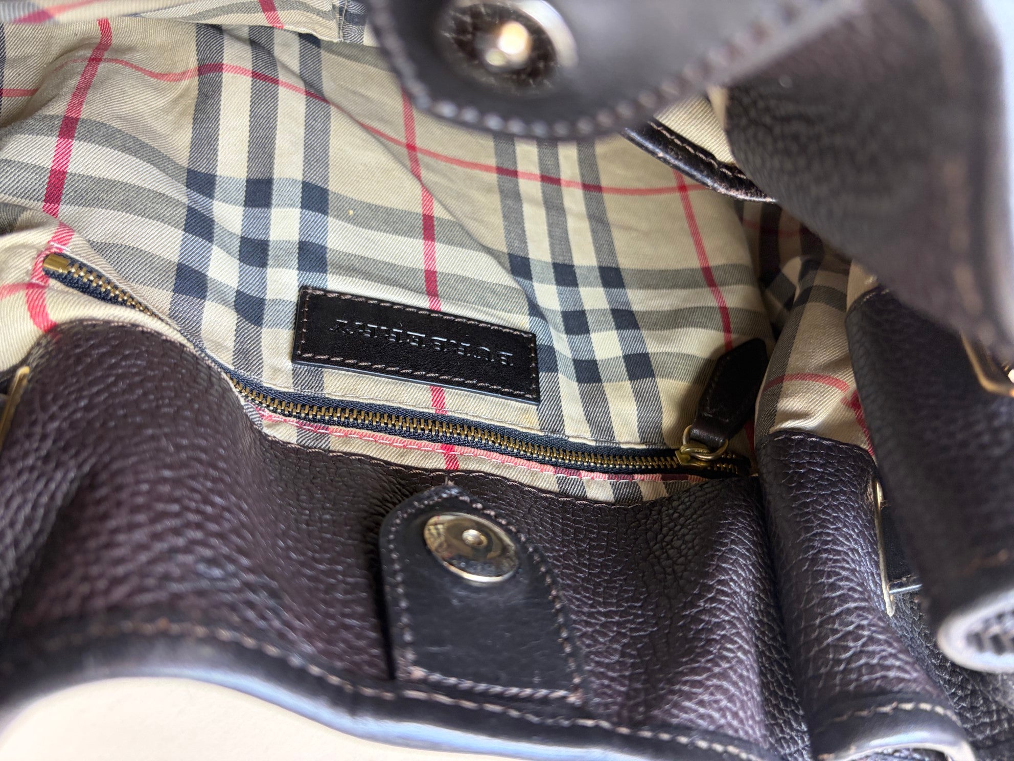 Burberry Brown Willenmore Medium Hobo Bag