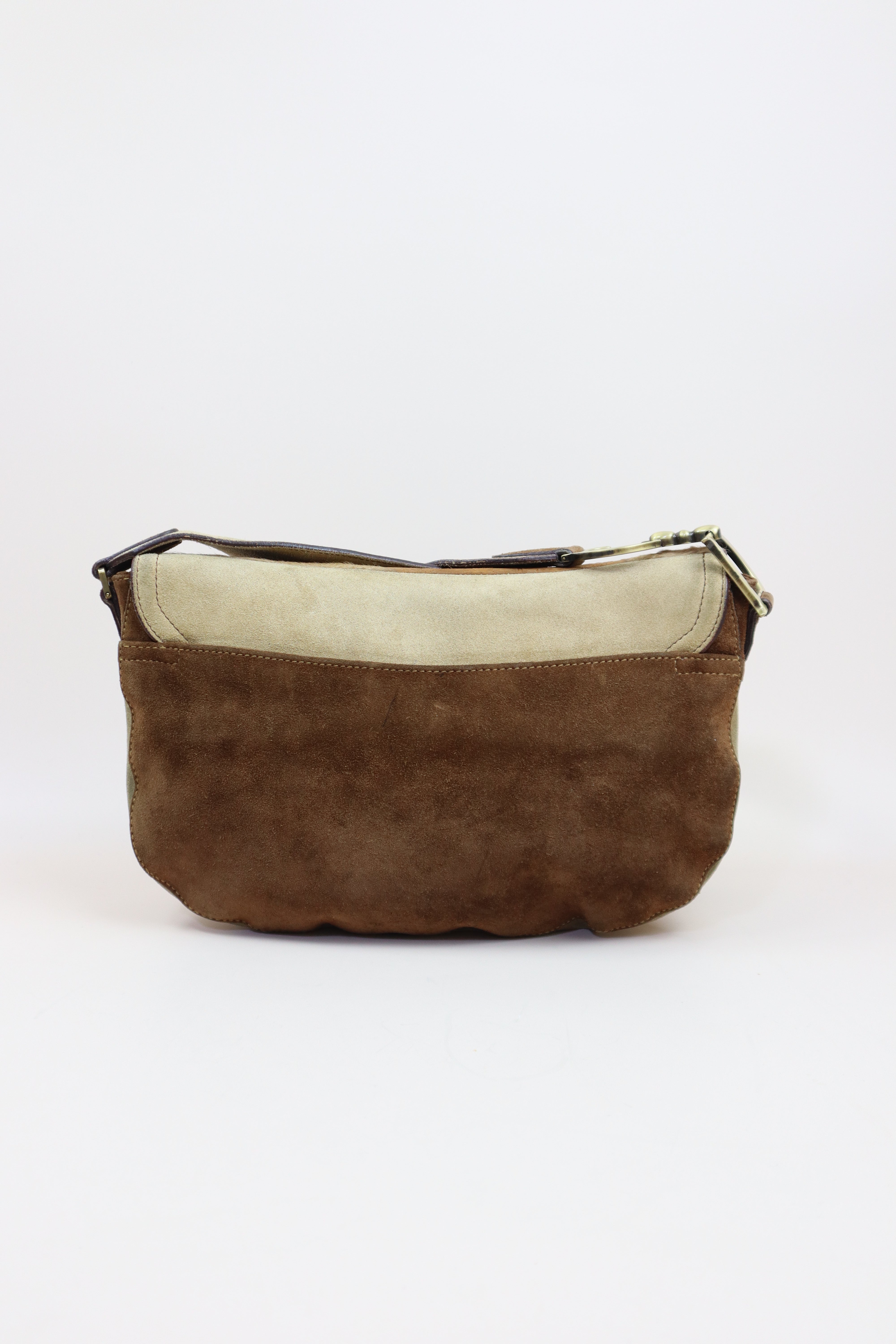Christian Dior Bicolor Vintage Limited Edition Pony Hair Saddle Crossbody Bag