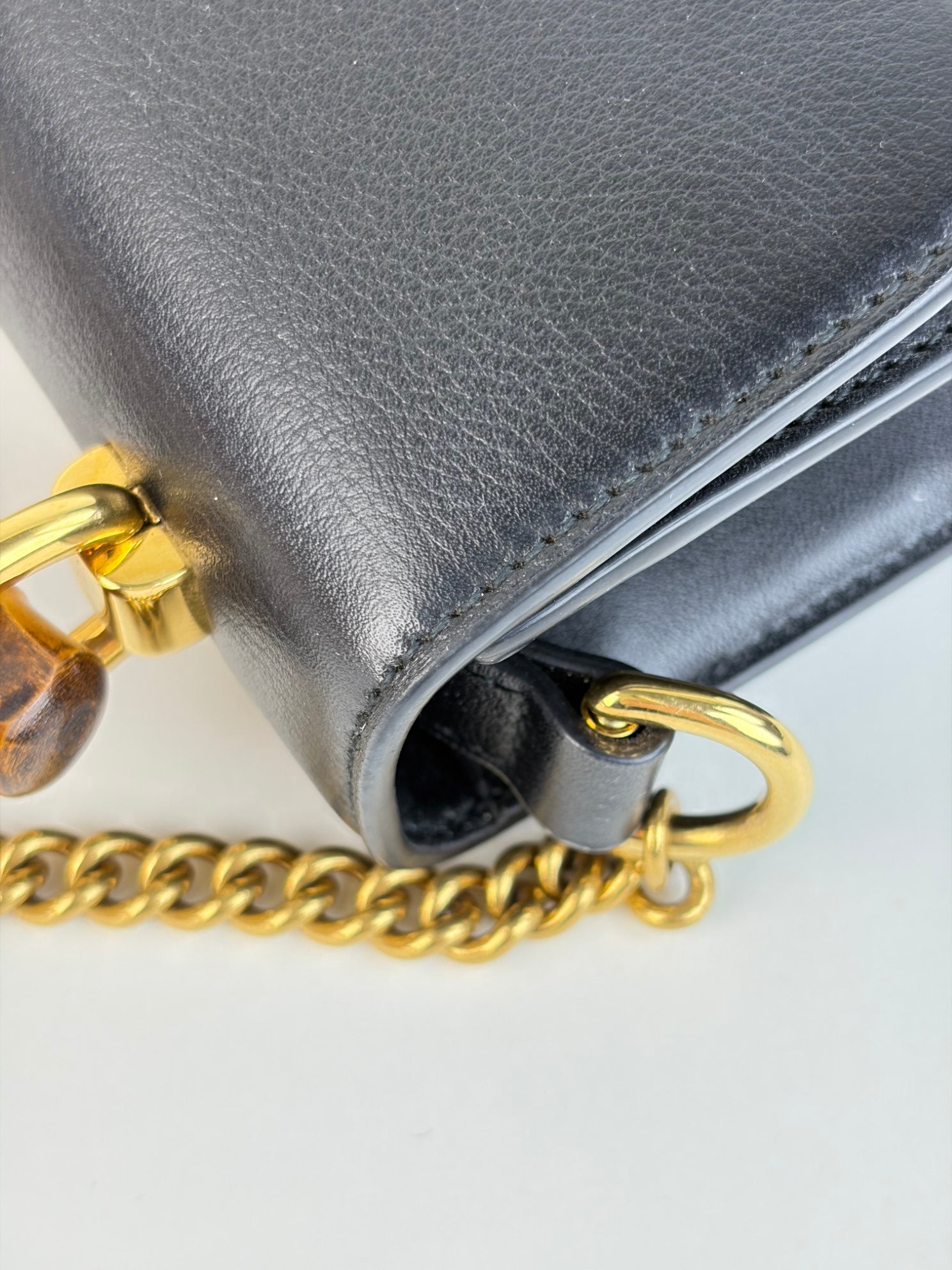Gucci Black GG mini diana top handle crossbody bag