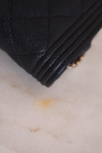 Chanel black Boy Wallet on Chain-Wallet Chain-Chanel-The Closet Egypt