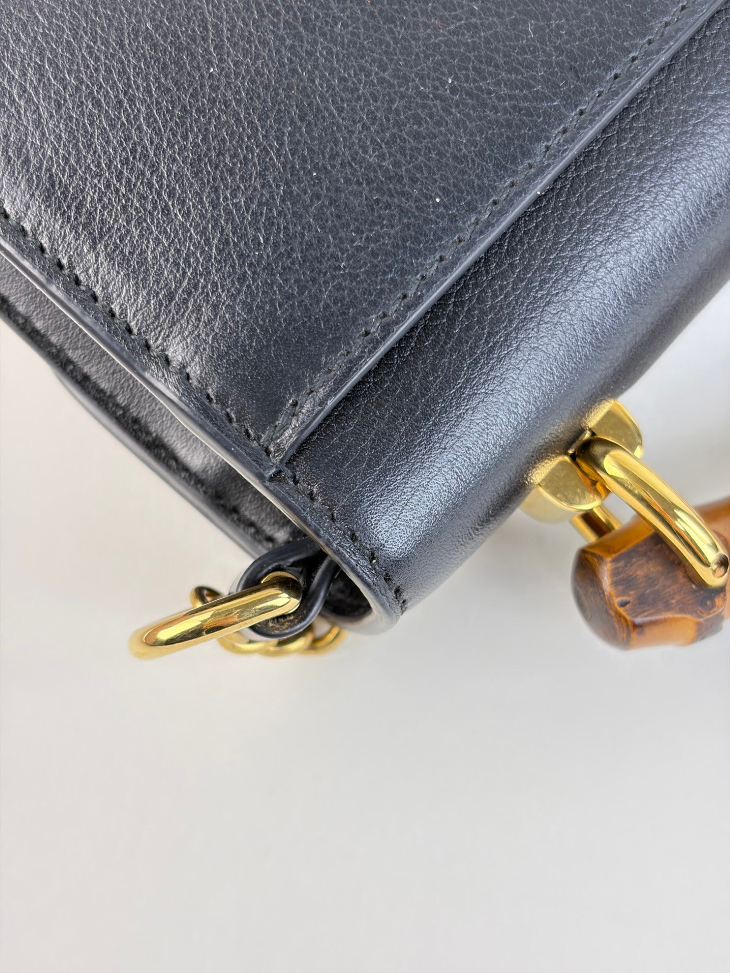 Gucci Black GG mini diana top handle crossbody bag
