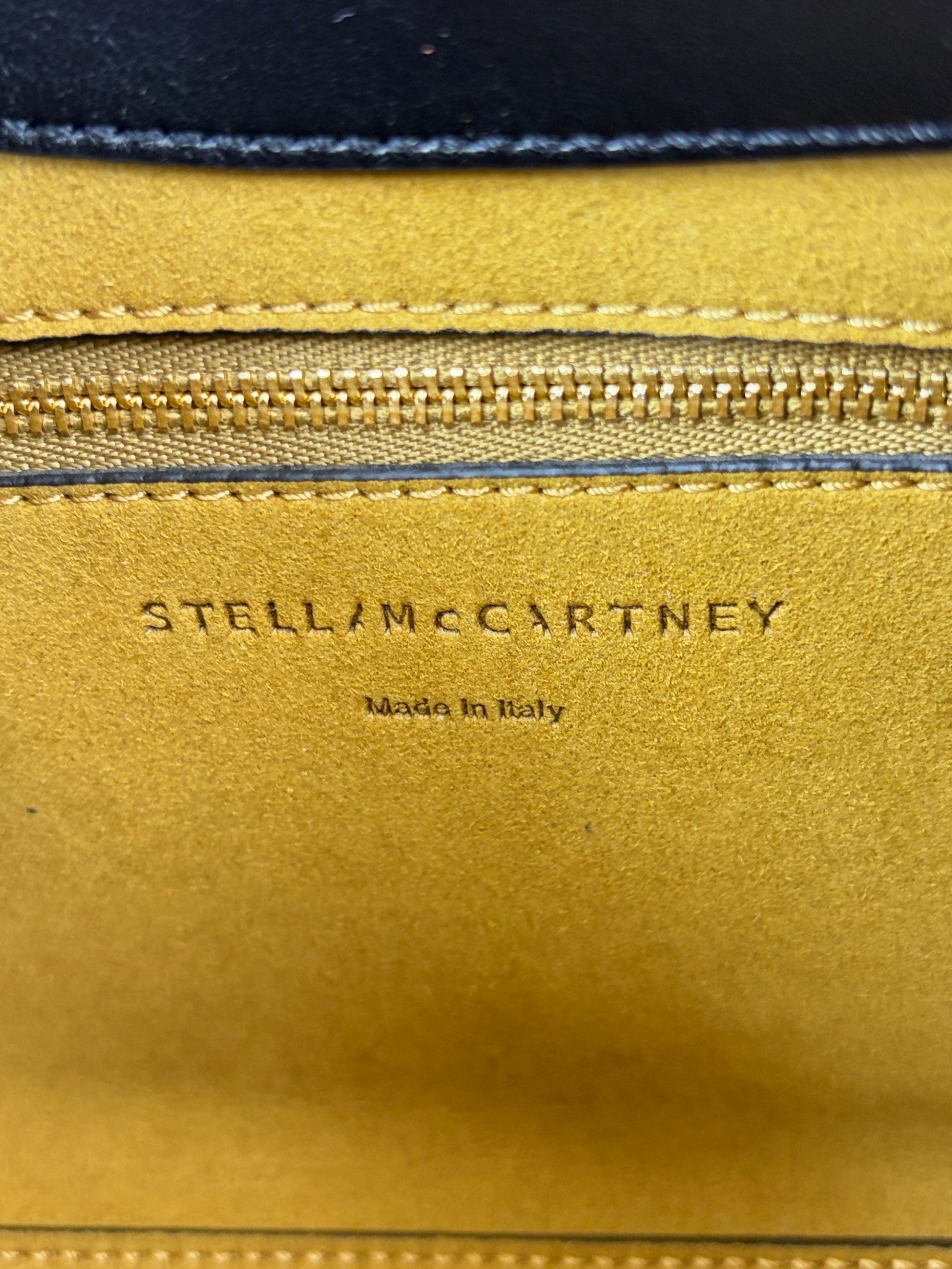 Stella Mccartney Black Logo Crossbody Shoulder Bag