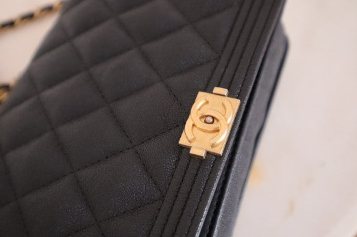 Chanel black Boy Wallet on Chain-Wallet Chain-Chanel-The Closet Egypt