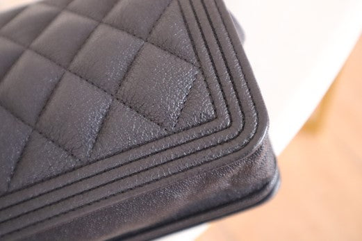 Chanel black Boy Wallet on Chain-Wallet Chain-Chanel-The Closet Egypt