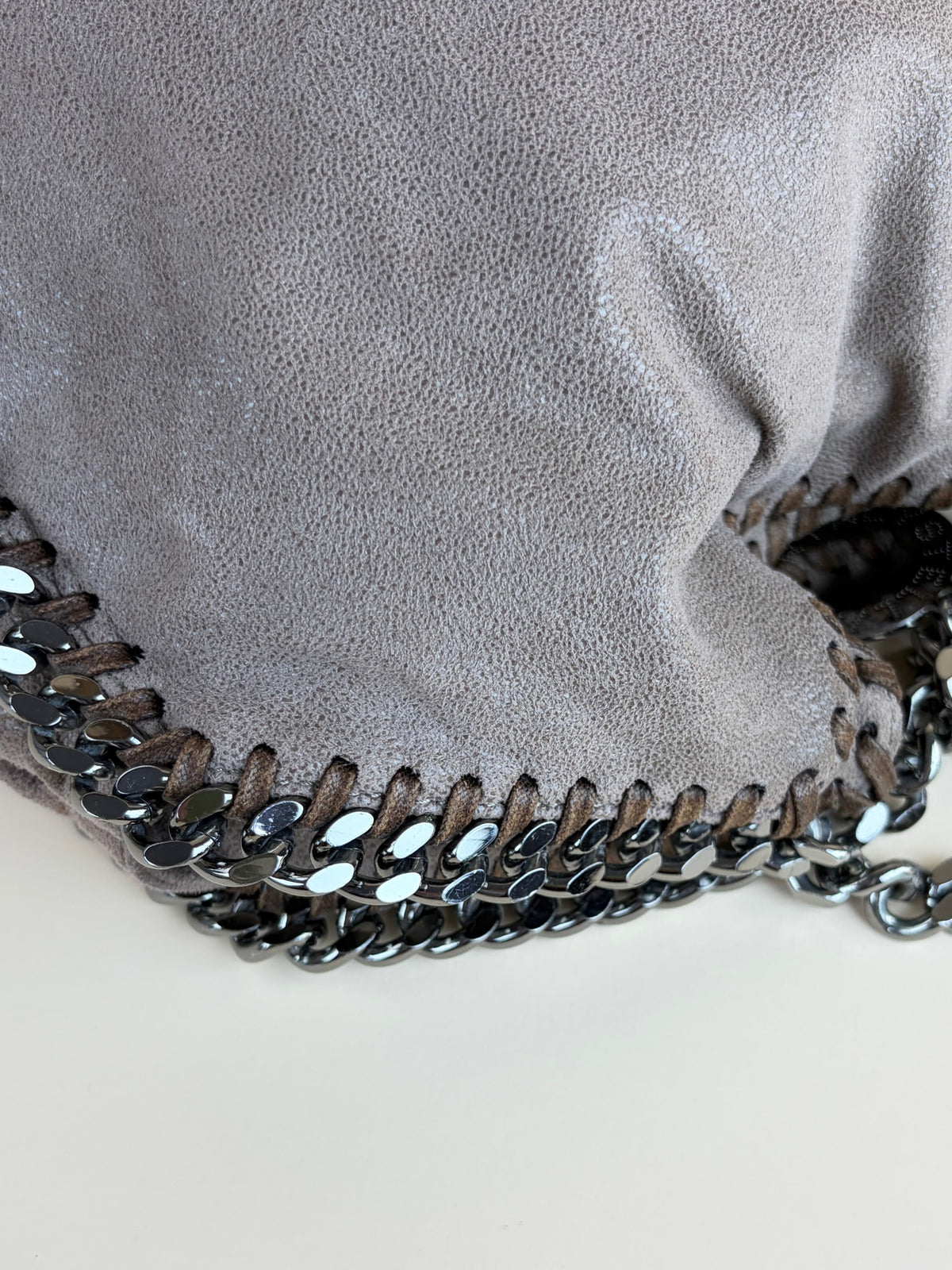 Stella McCartney moss Falabella double chains small tote Bag