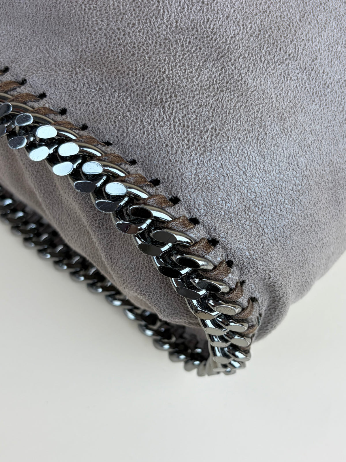 Stella McCartney moss Falabella double chains small tote Bag