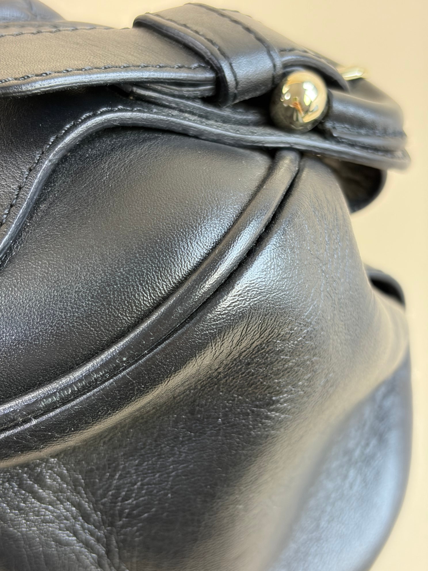 Burberry Black Beaton Quilted Large Shoulder Bag