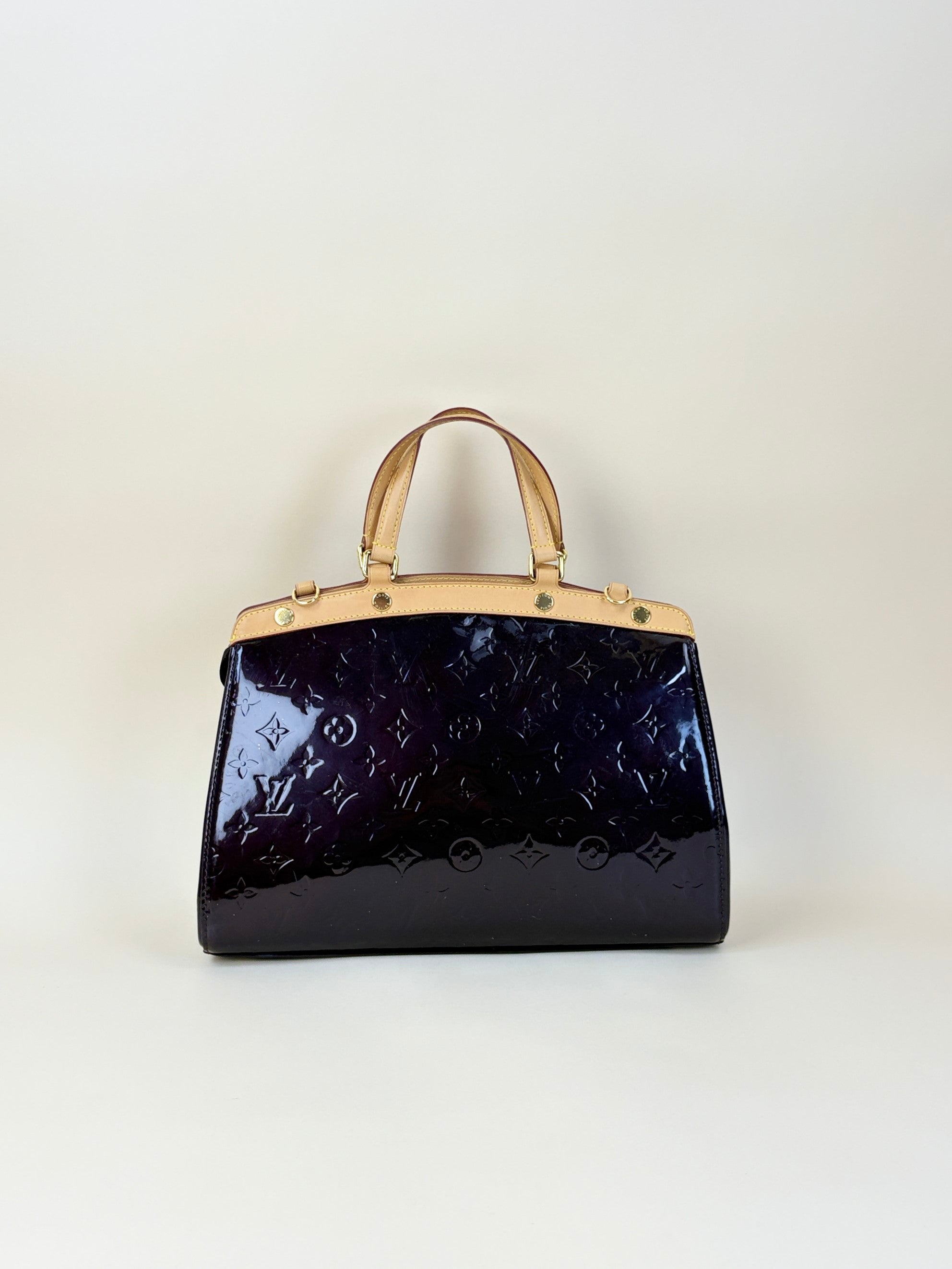 louis Vuitton amarante monogram vernis brea mm bag