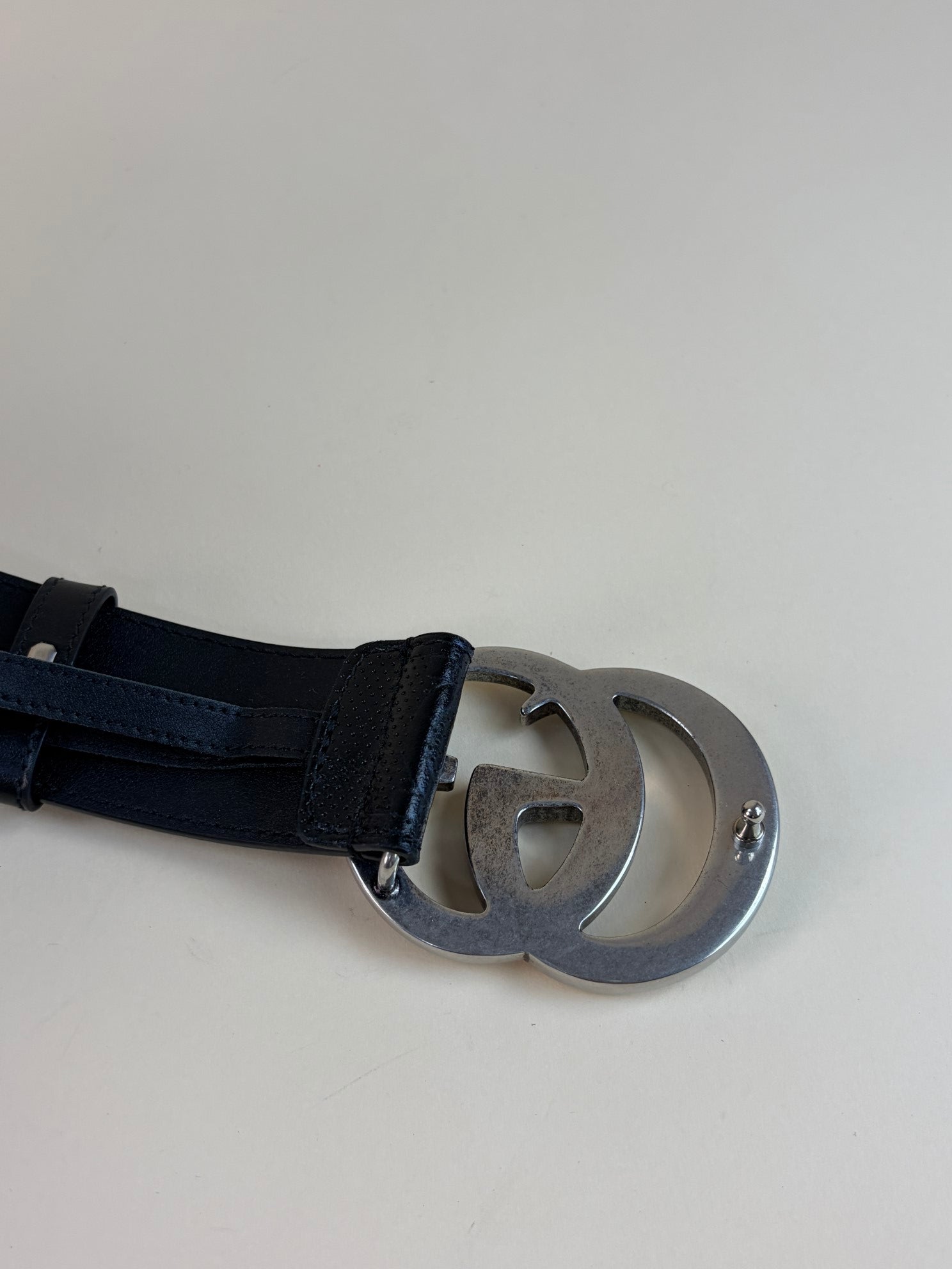 Gucci Black GG Marmont 38mm Belt 38