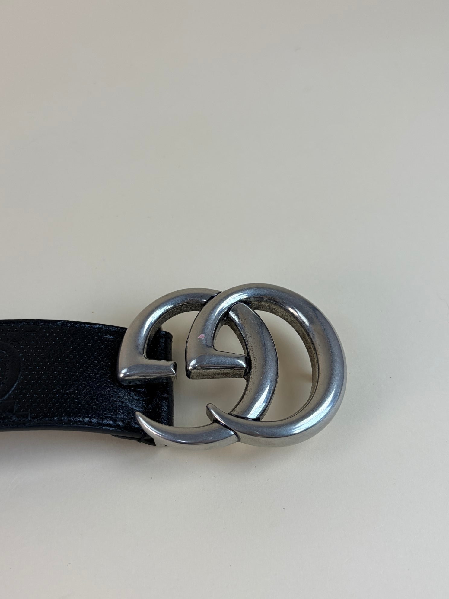 Gucci Black GG Marmont 38mm Belt 38