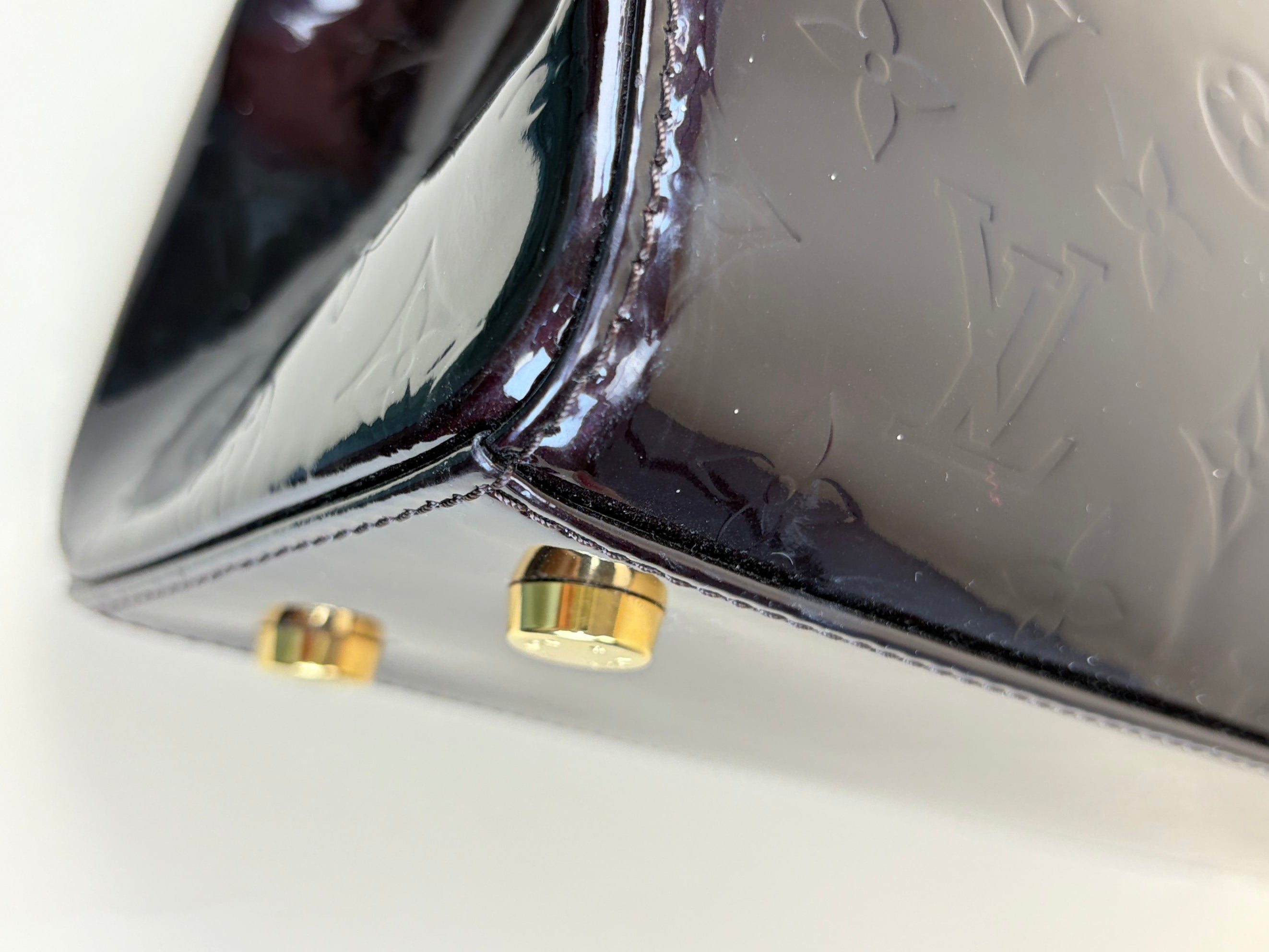 louis Vuitton amarante monogram vernis brea mm bag