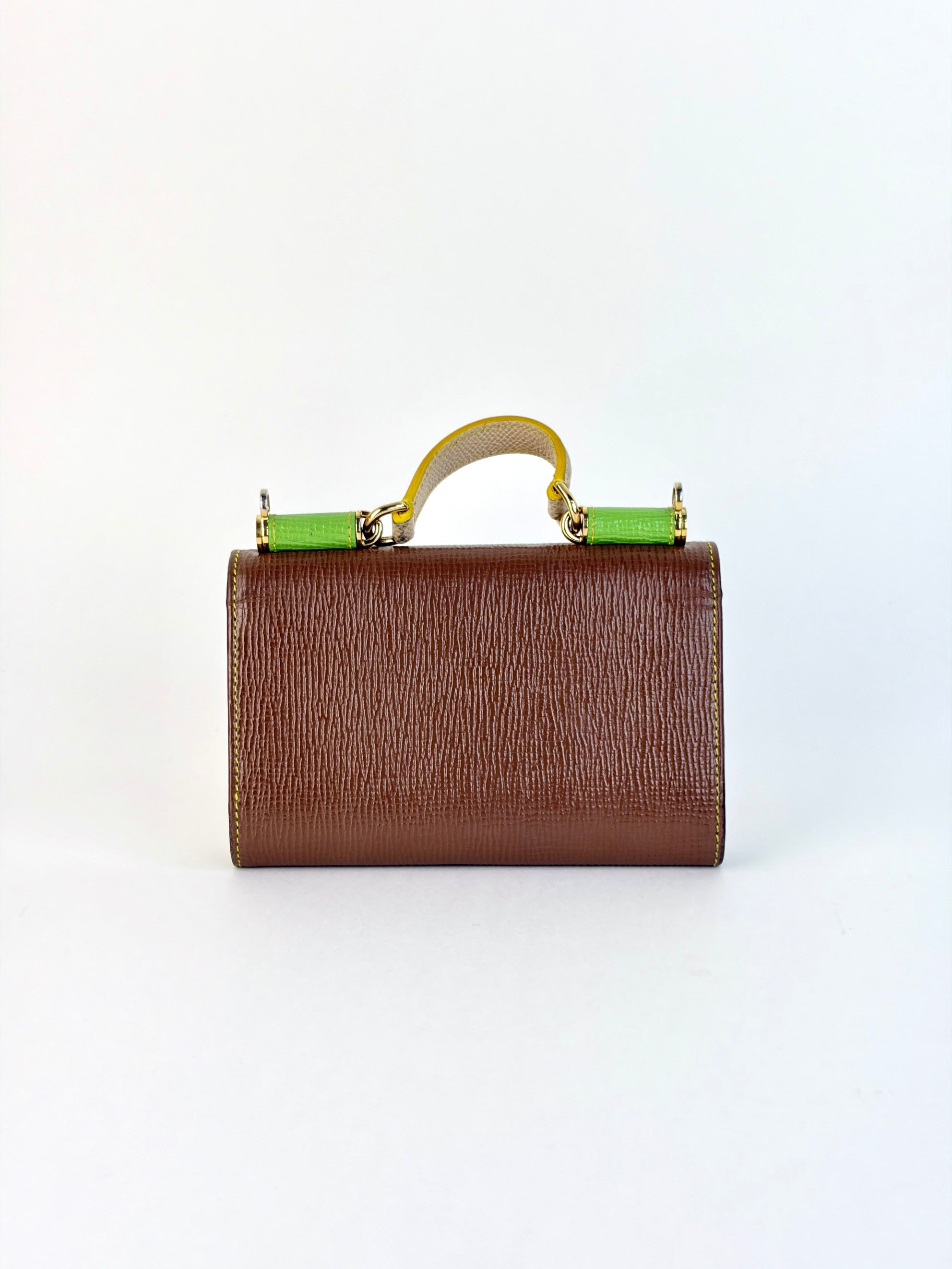 Dolce & Gabbana tricolor brown/green with yellow Sicily