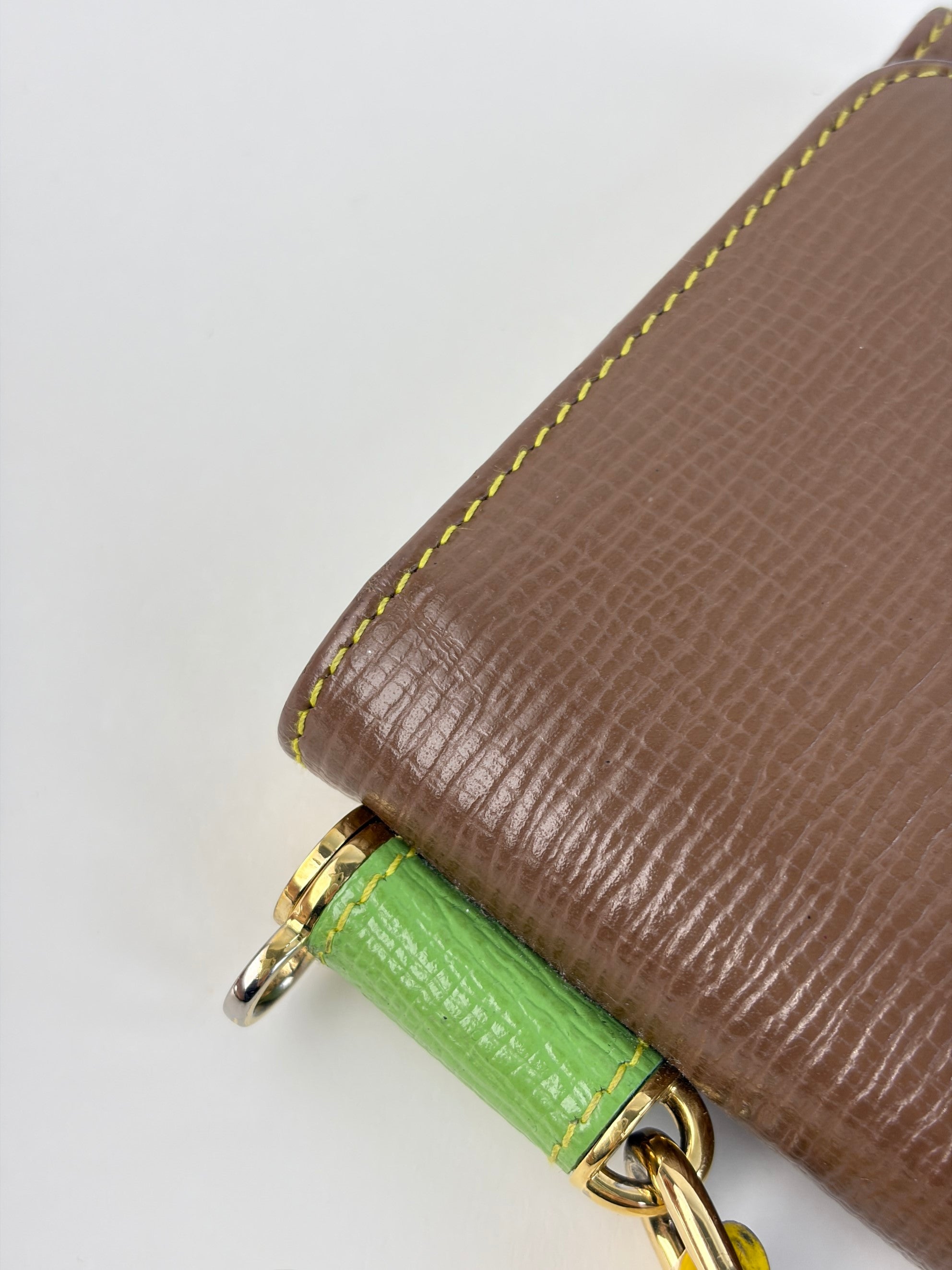 Dolce & Gabbana tricolor brown/green with yellow Sicily