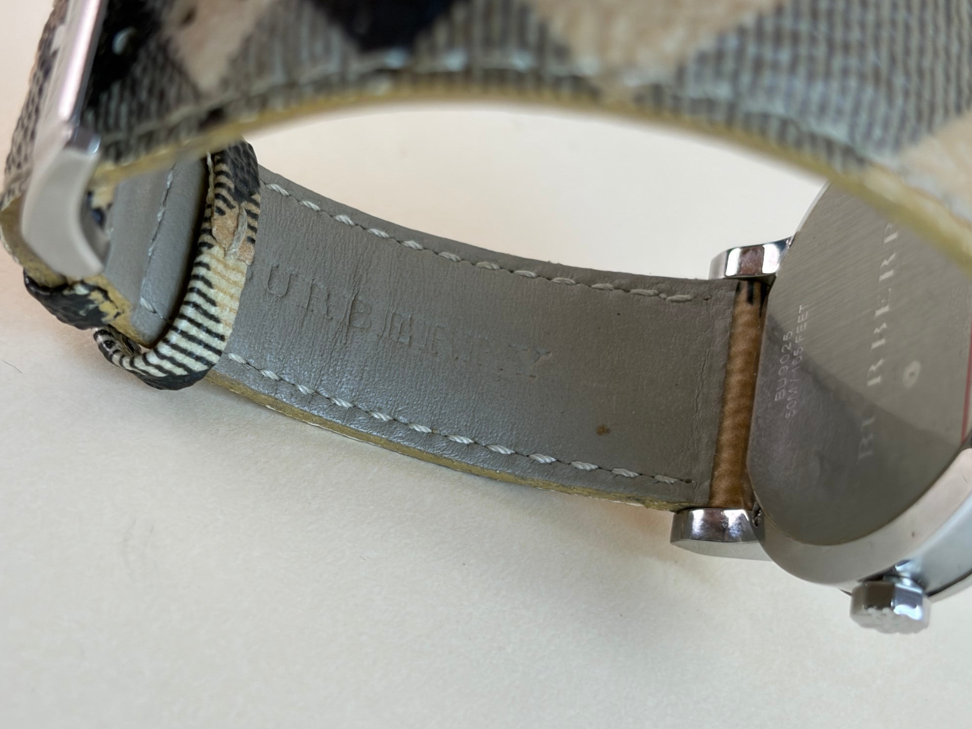 Burberry Stainless Steel Heritage 34mm Nova Check Watch