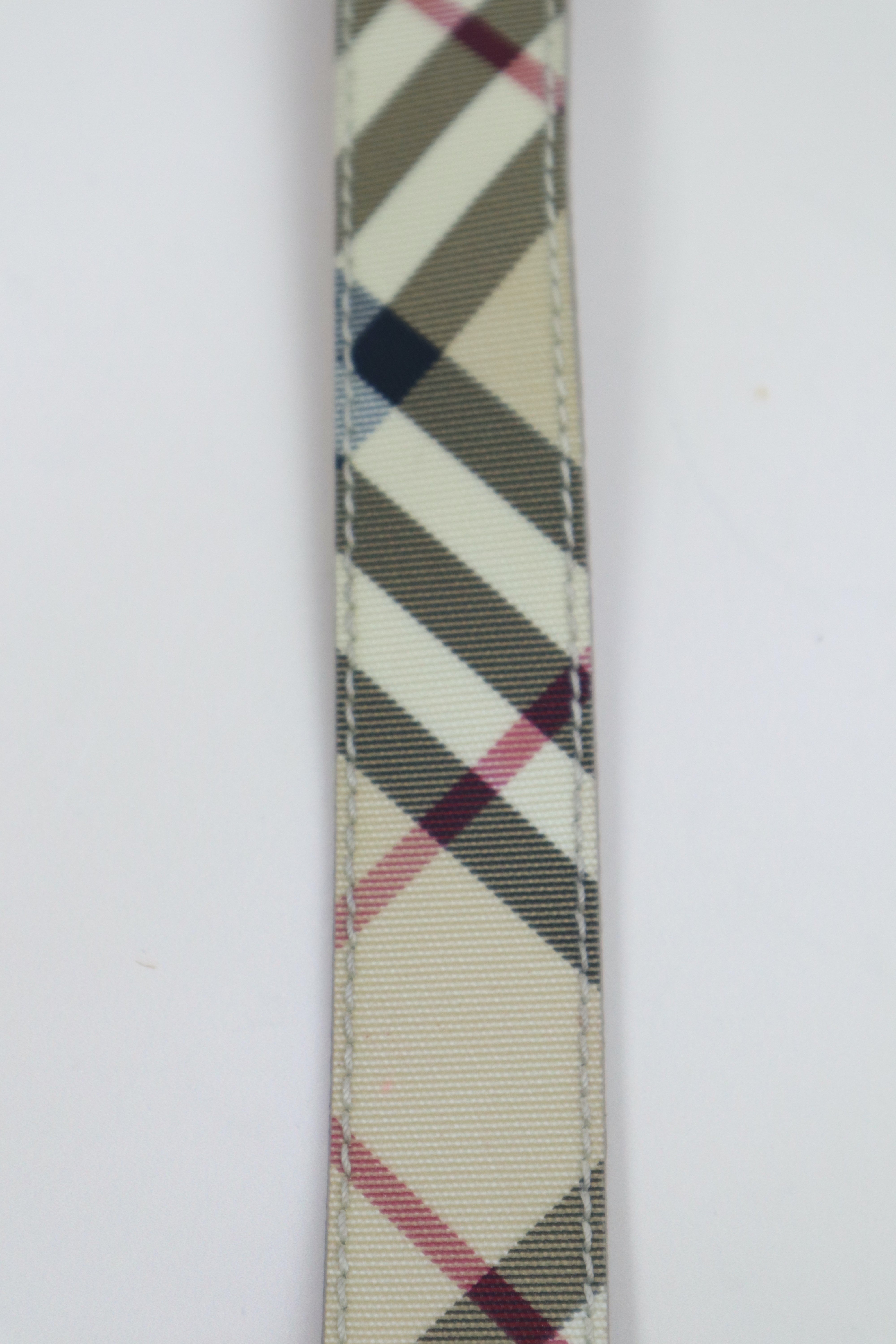 Burberry Beige Nova Check Belt 32