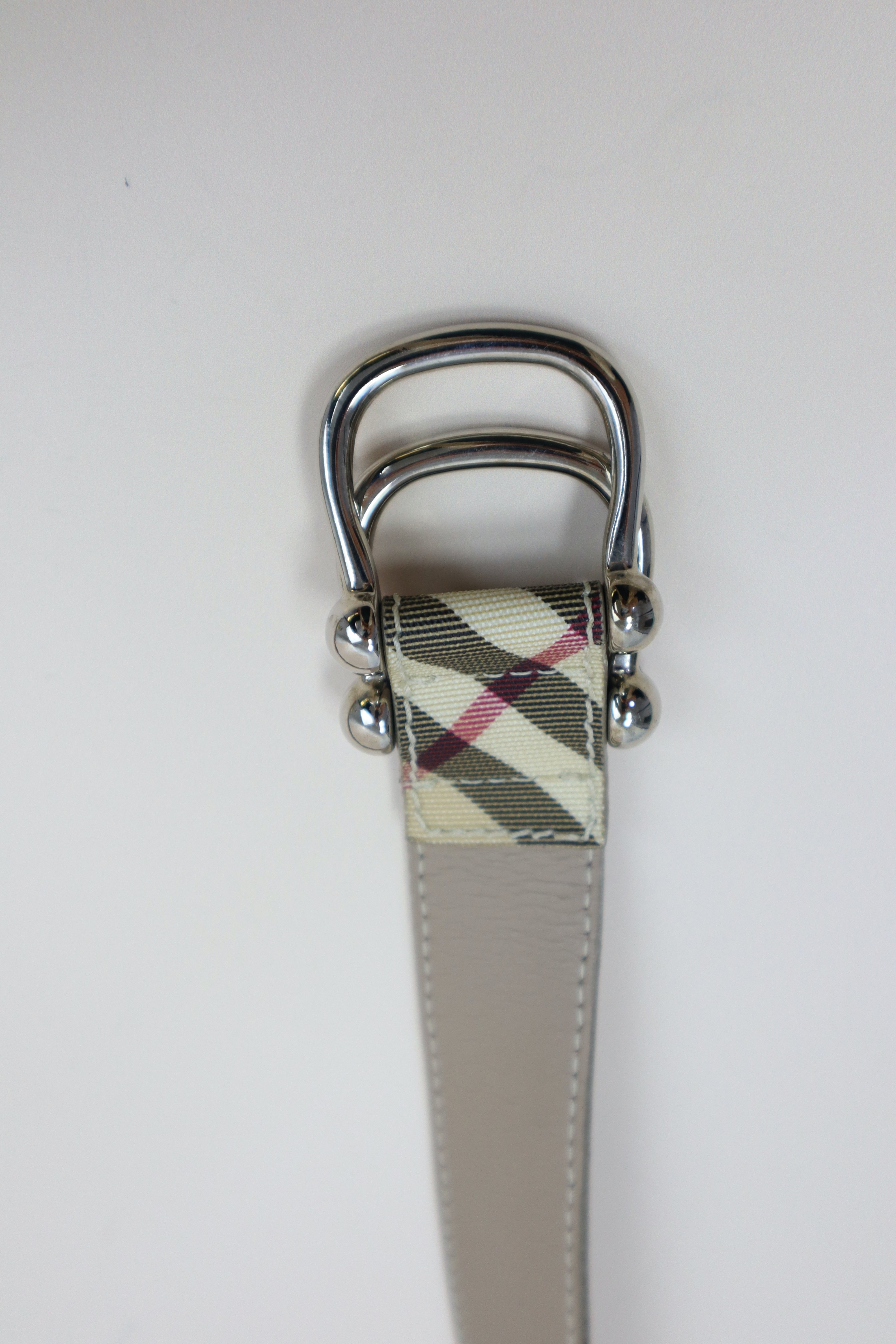 Burberry Beige Nova Check Belt 32