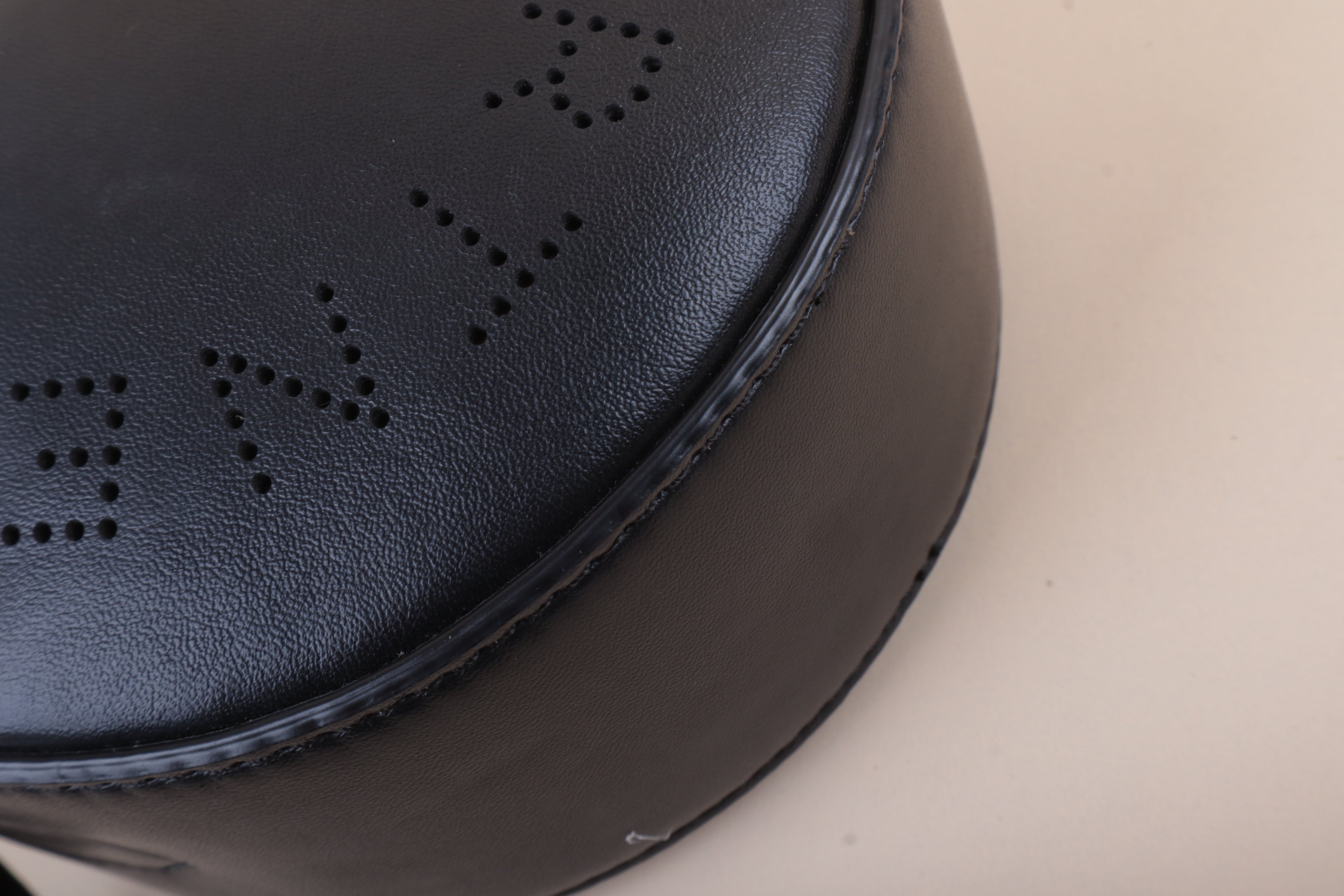 Stella Mccartney Black Round Logo Crossbody Bag
