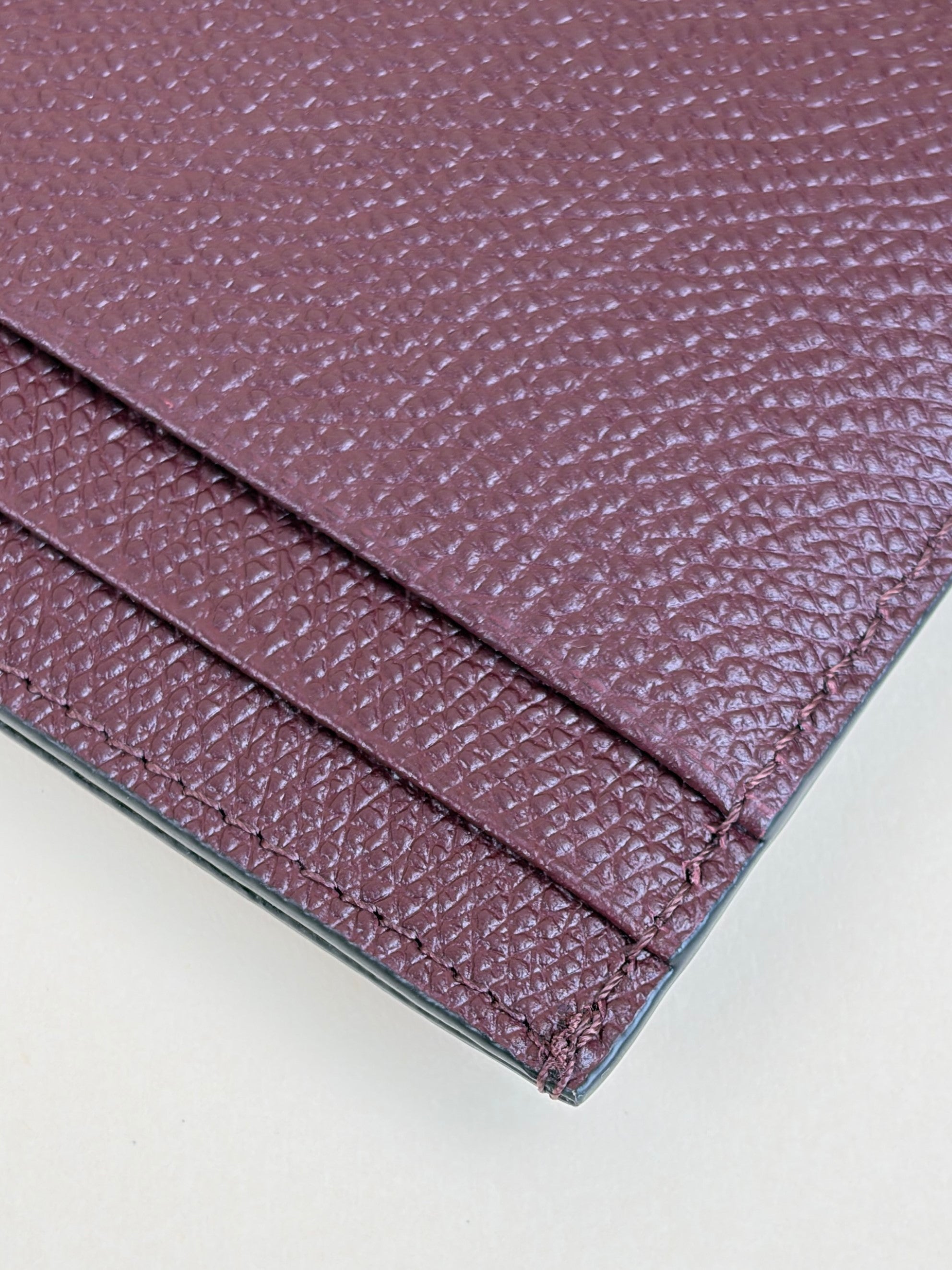 Valentino Burgundy VLOGO Signature Card Holder