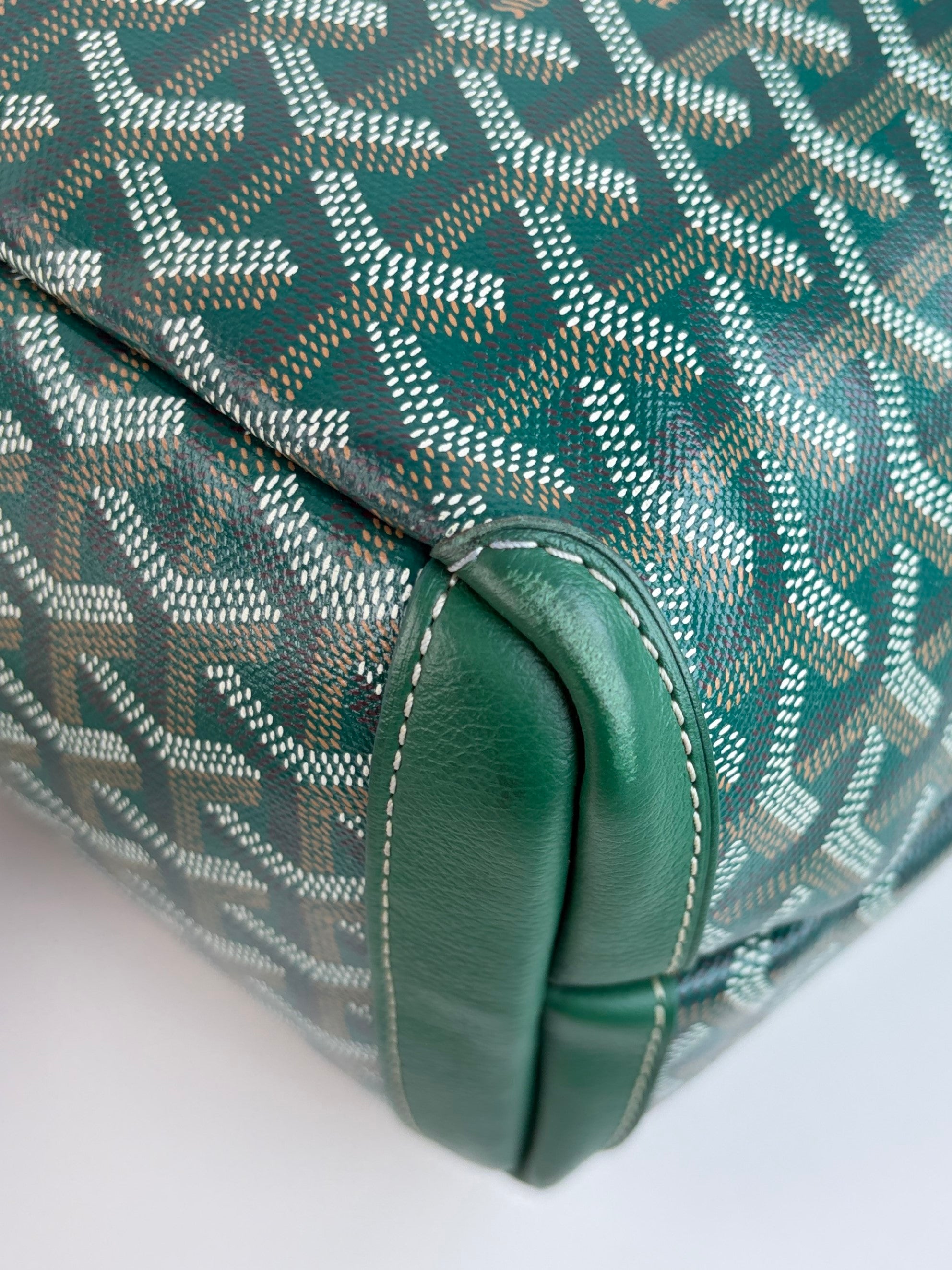 Goyard green Goyar dine Artois pm bag