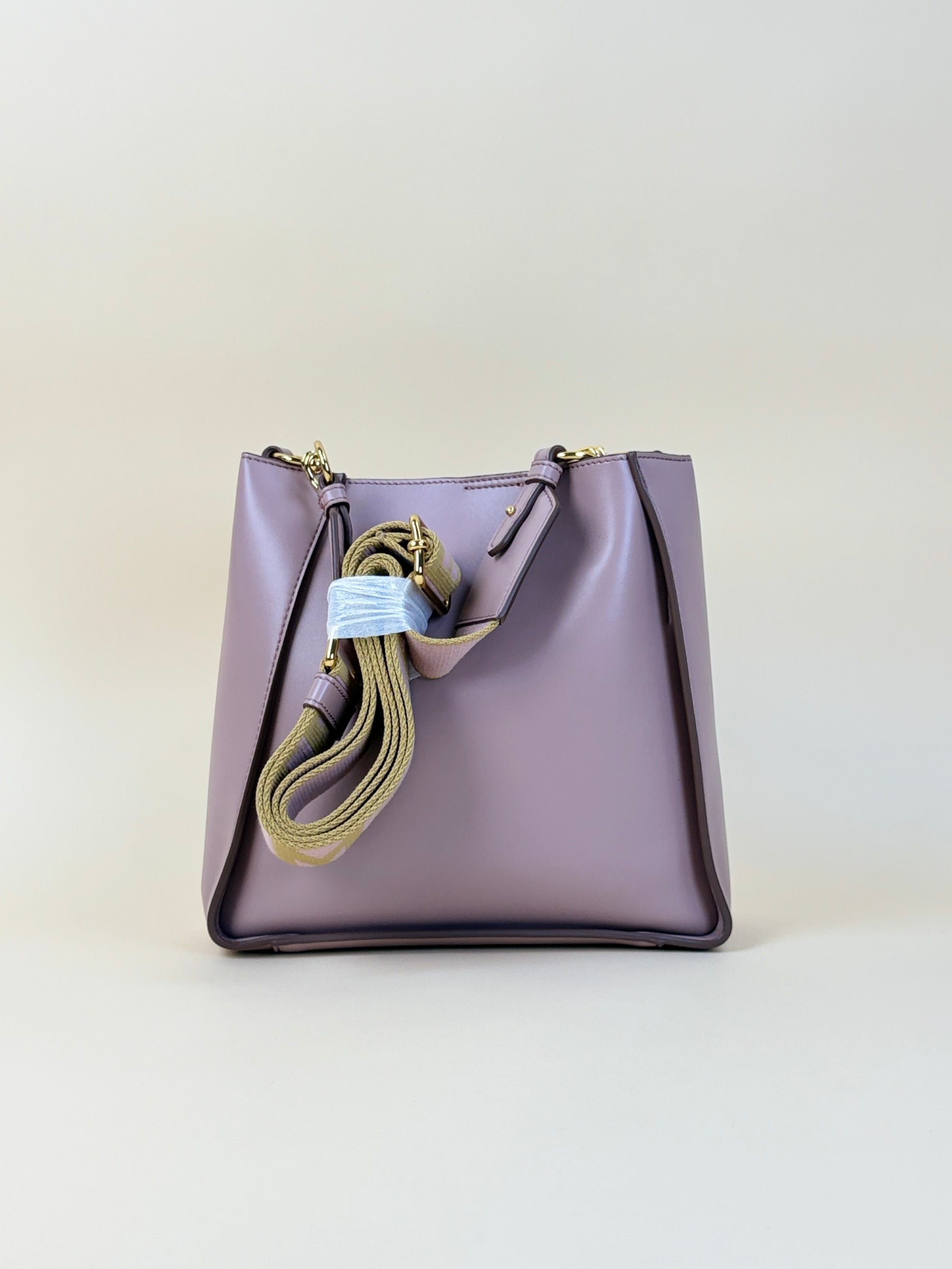 Stella McCartney nude Logo Square Crossbody Bag
