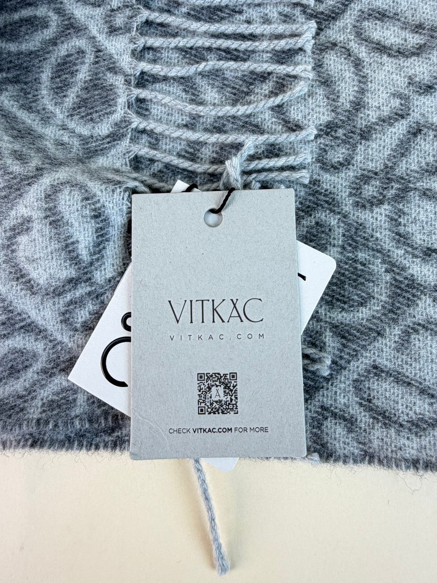 Loewe Gray Anagram Wool Cashmere with Fingered Scarf