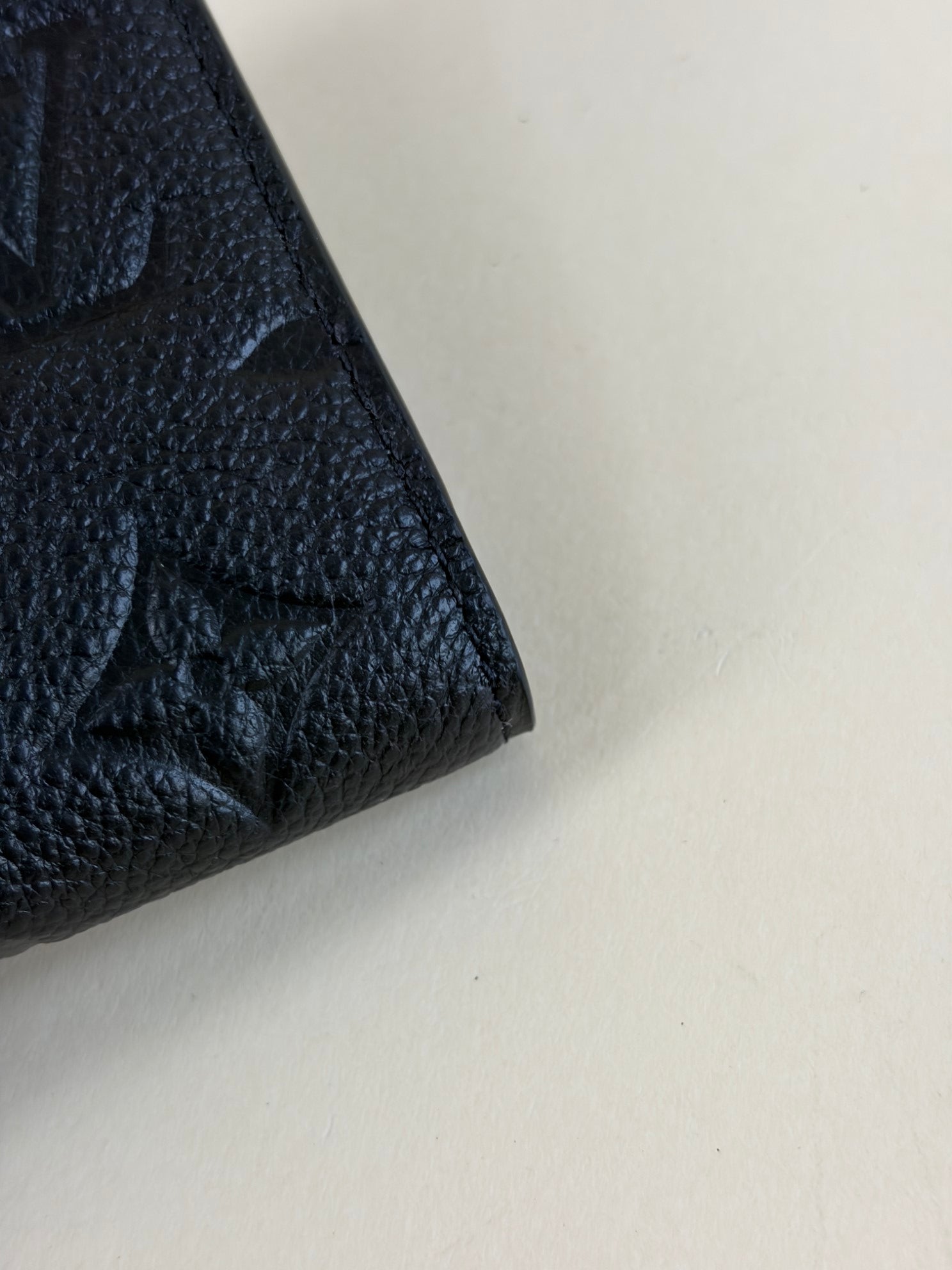 Louis Vuitton Black Monogram Empreinte victorine wallet