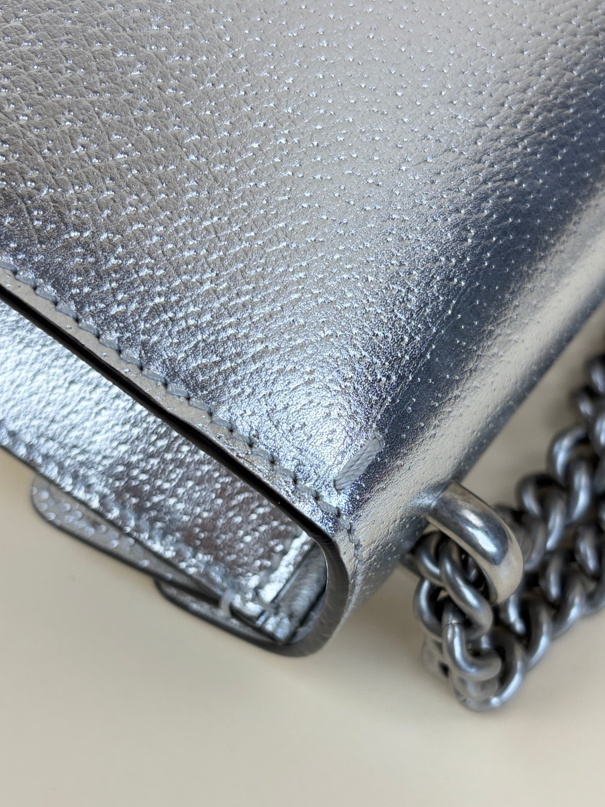 Gucci Metallic with silver Dionysus Medium Shoulder Bag