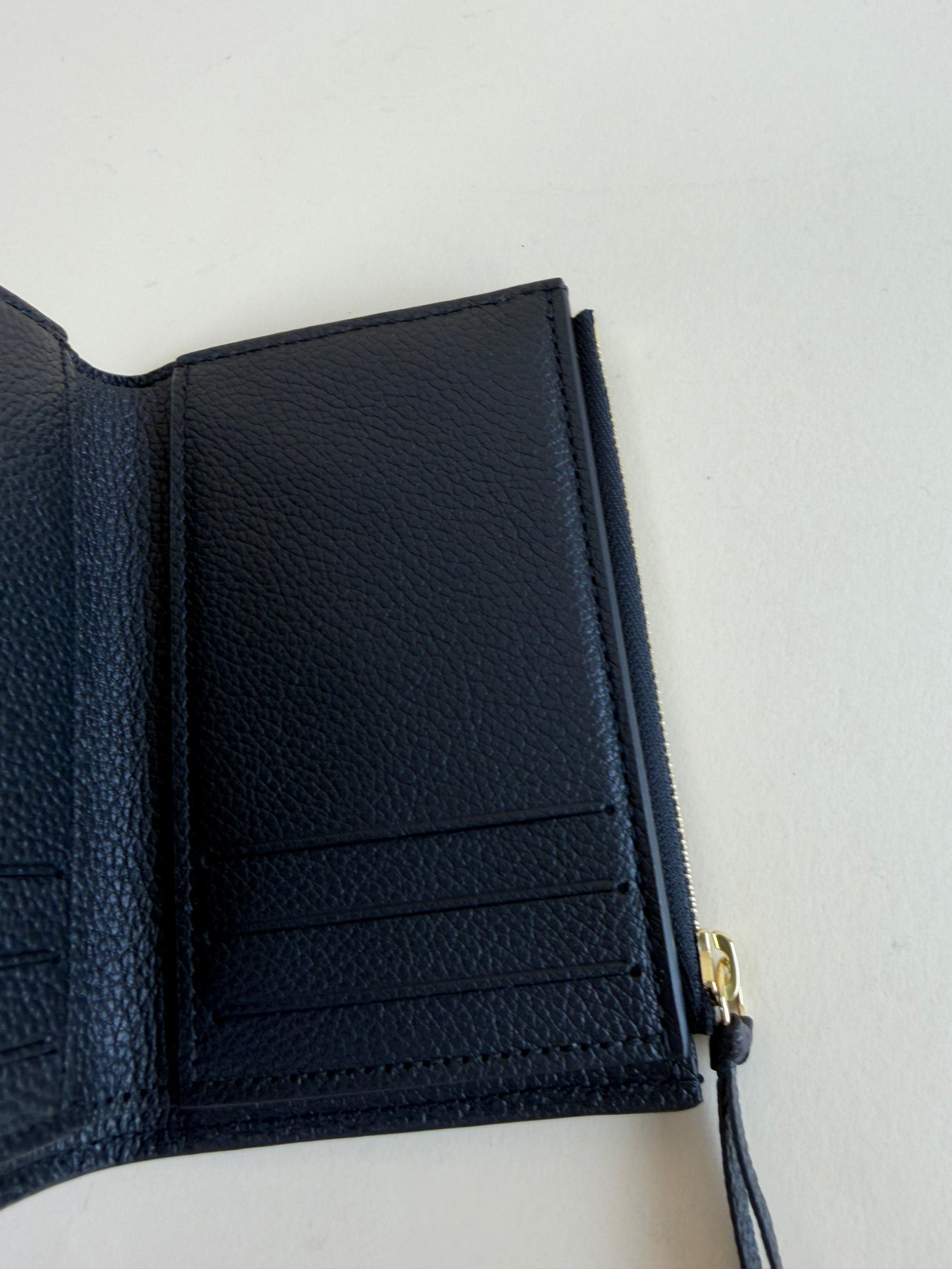 Louis Vuitton Black Monogram Empreinte victorine wallet