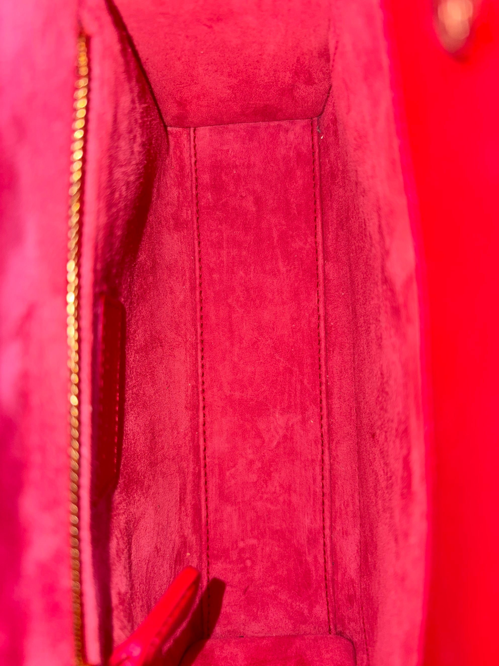 Christian Dior Cherry Red Cannage Small Lady Dior My ABCDIOR Bag