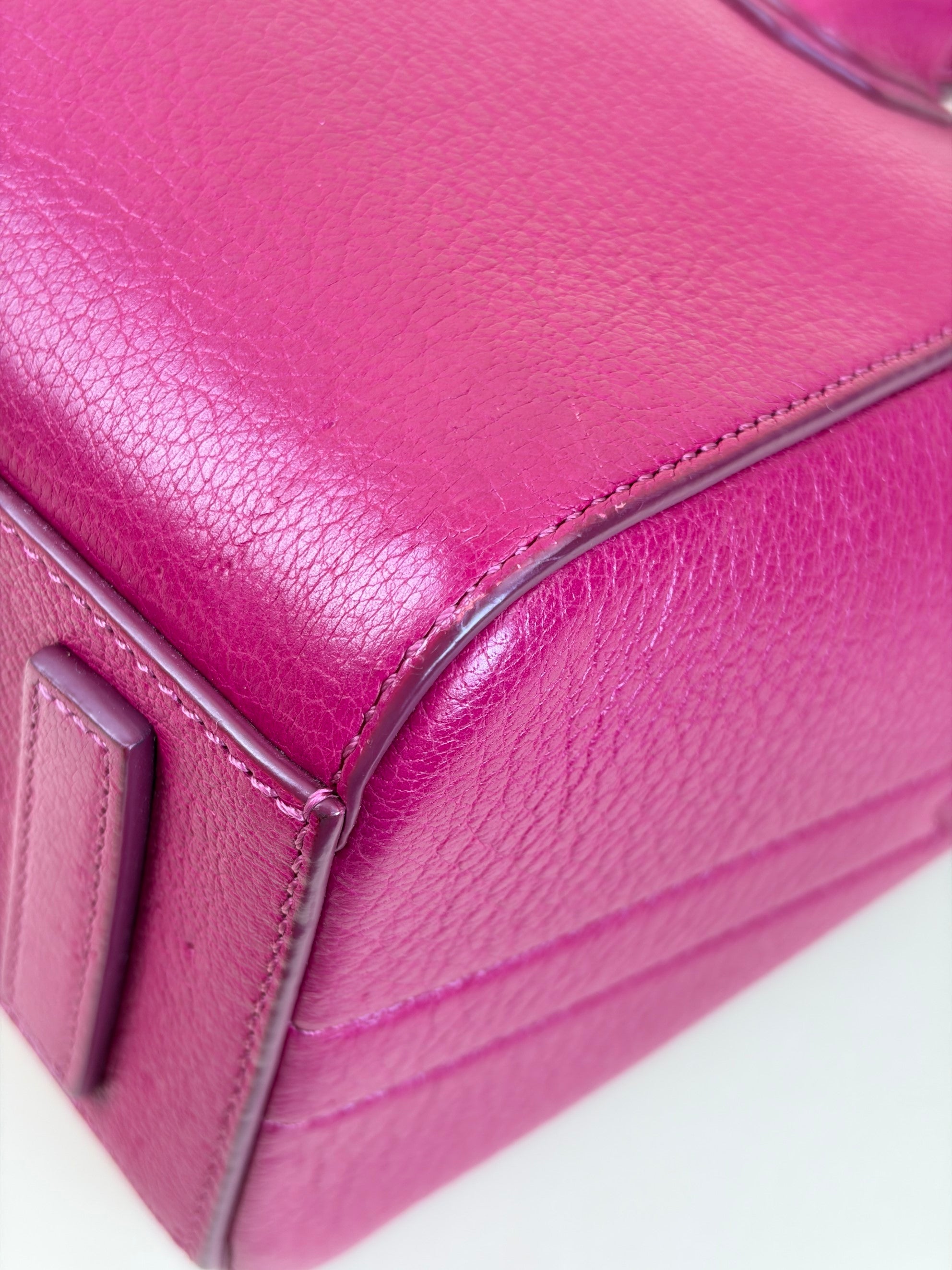 Givenchy MAGENTA SUGAR GOATSKIN LEATHER MINI ANTIGONA MINI HOT PINK