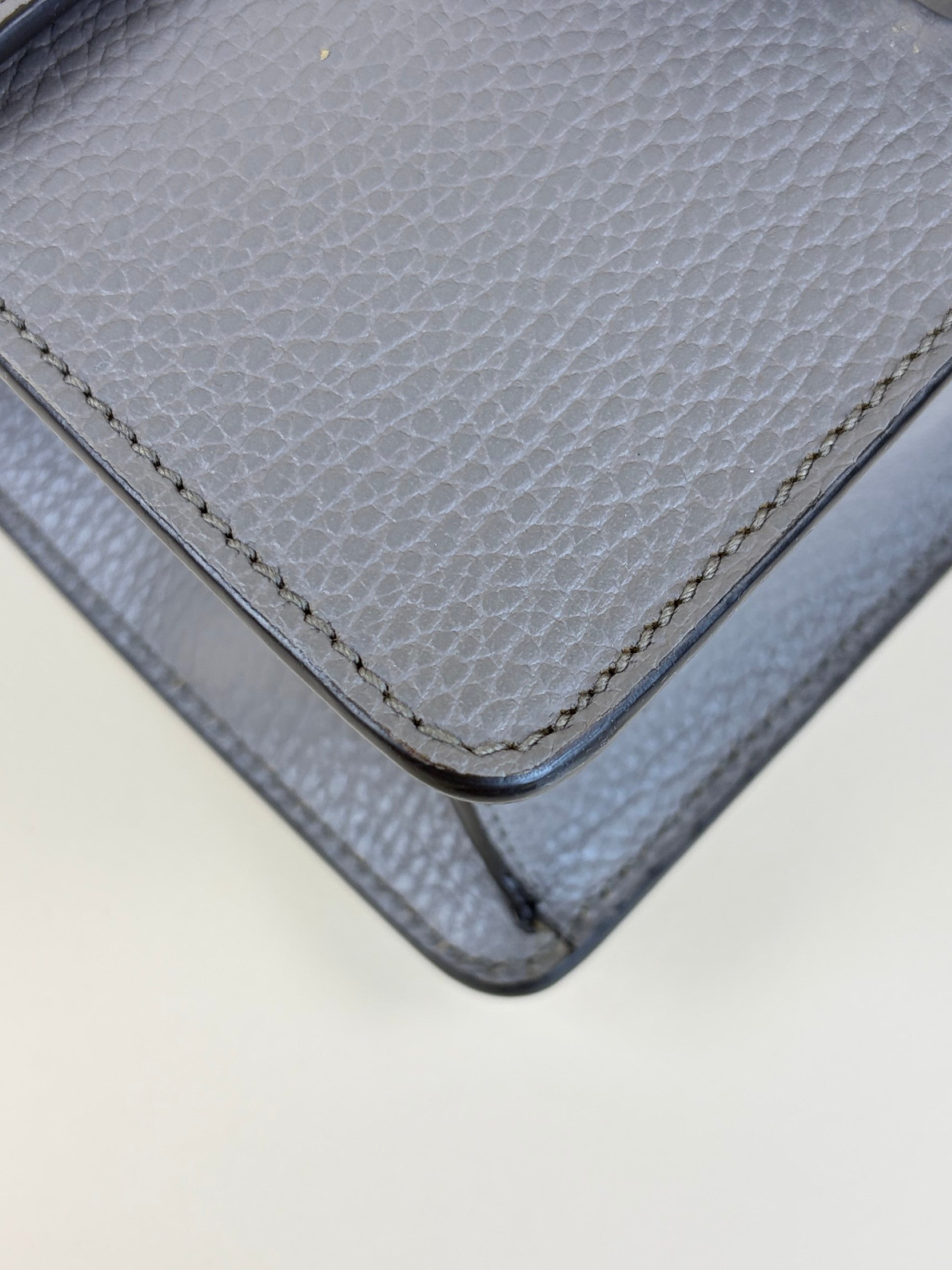 Gucci grey calfskin crystal Dionysus mini Shoulder Bag