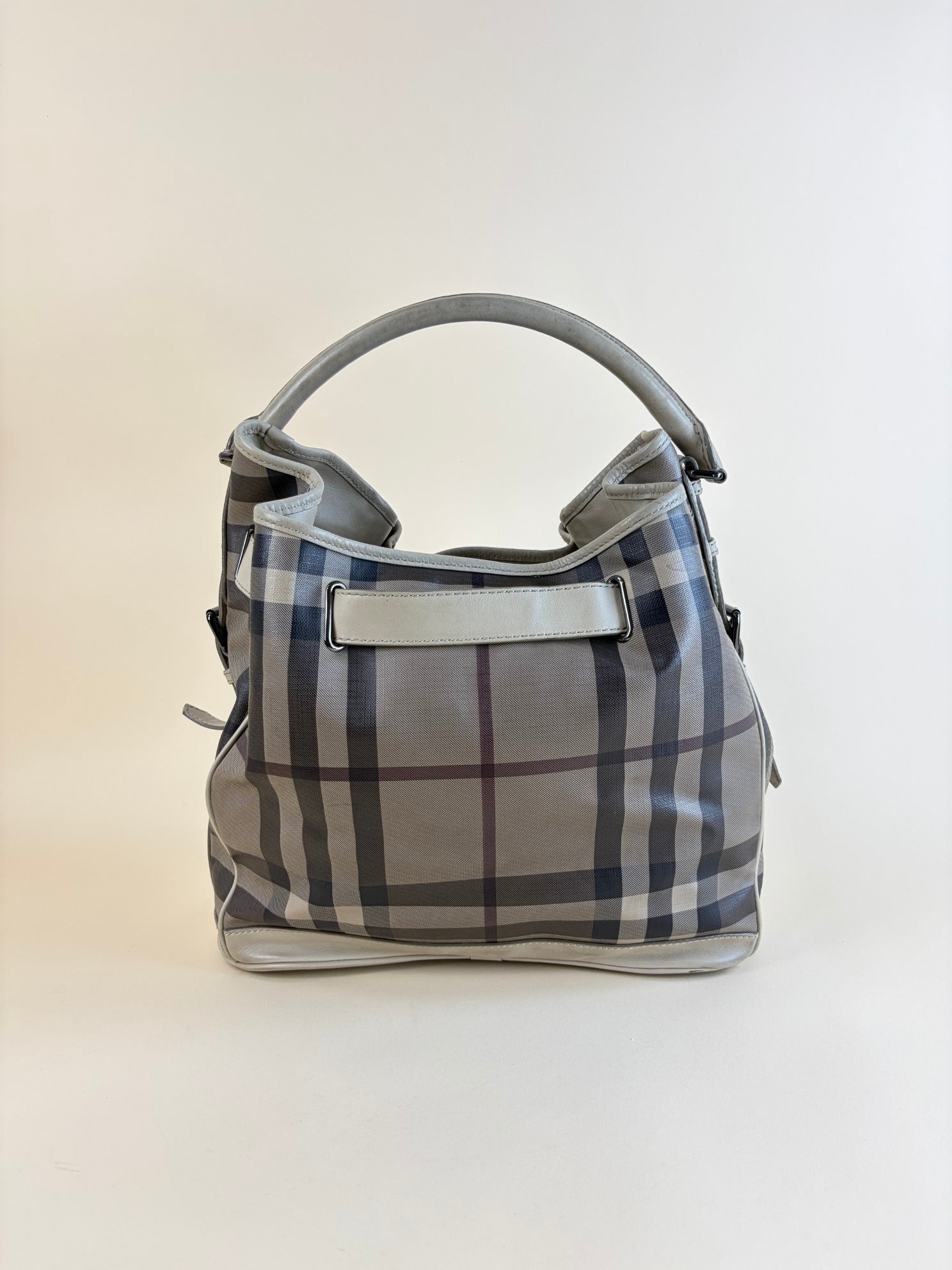 Burberry Smoked check meduim walden belted hobo bag