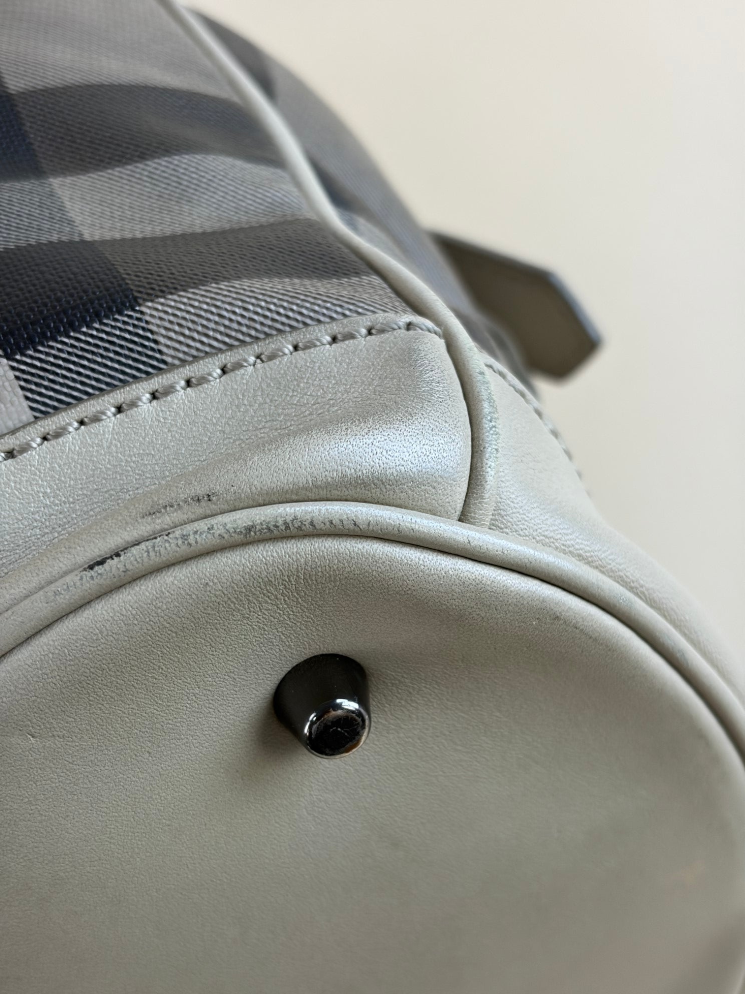 Burberry Smoked check meduim walden belted hobo bag