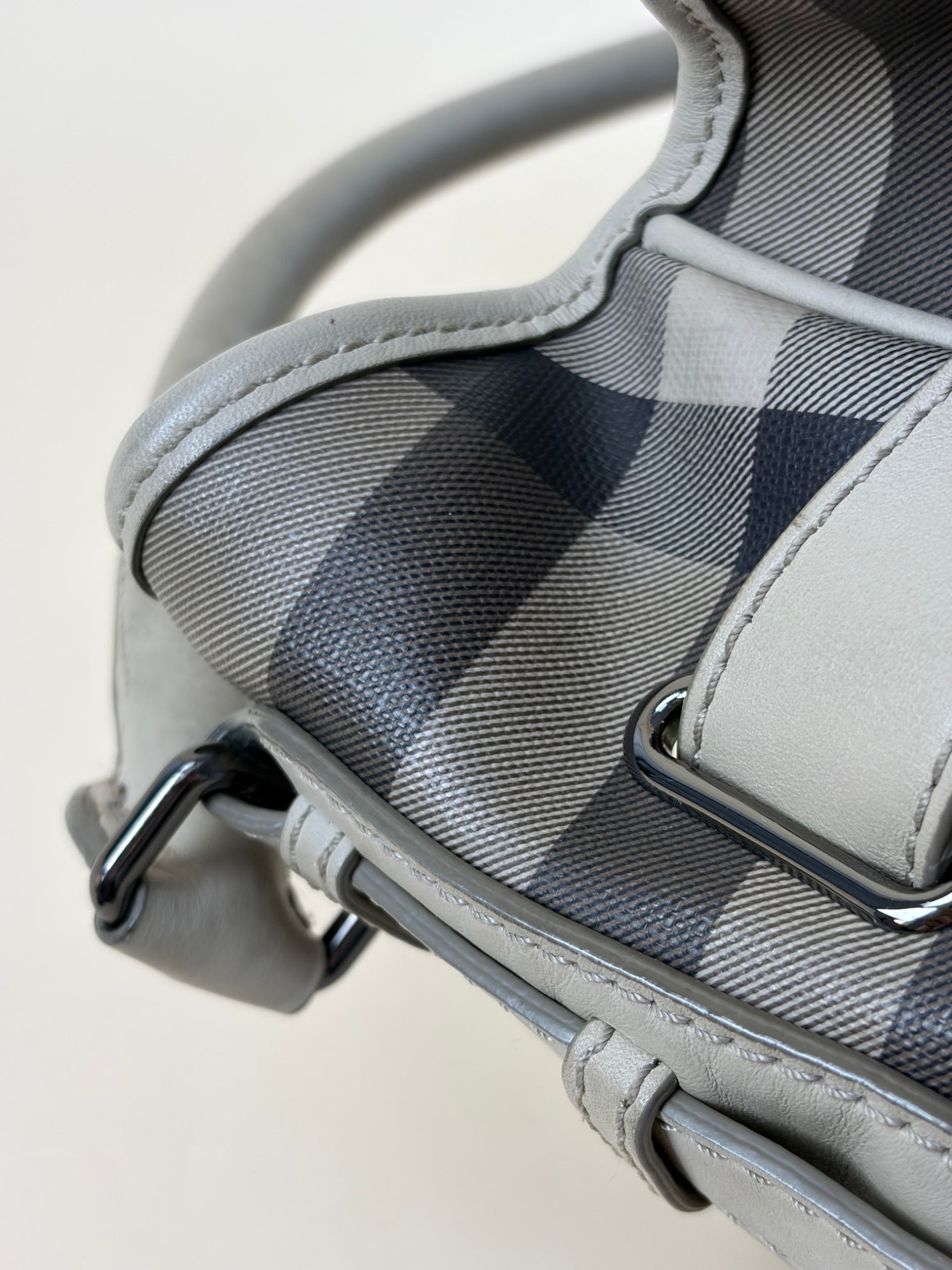 Burberry Smoked check meduim walden belted hobo bag