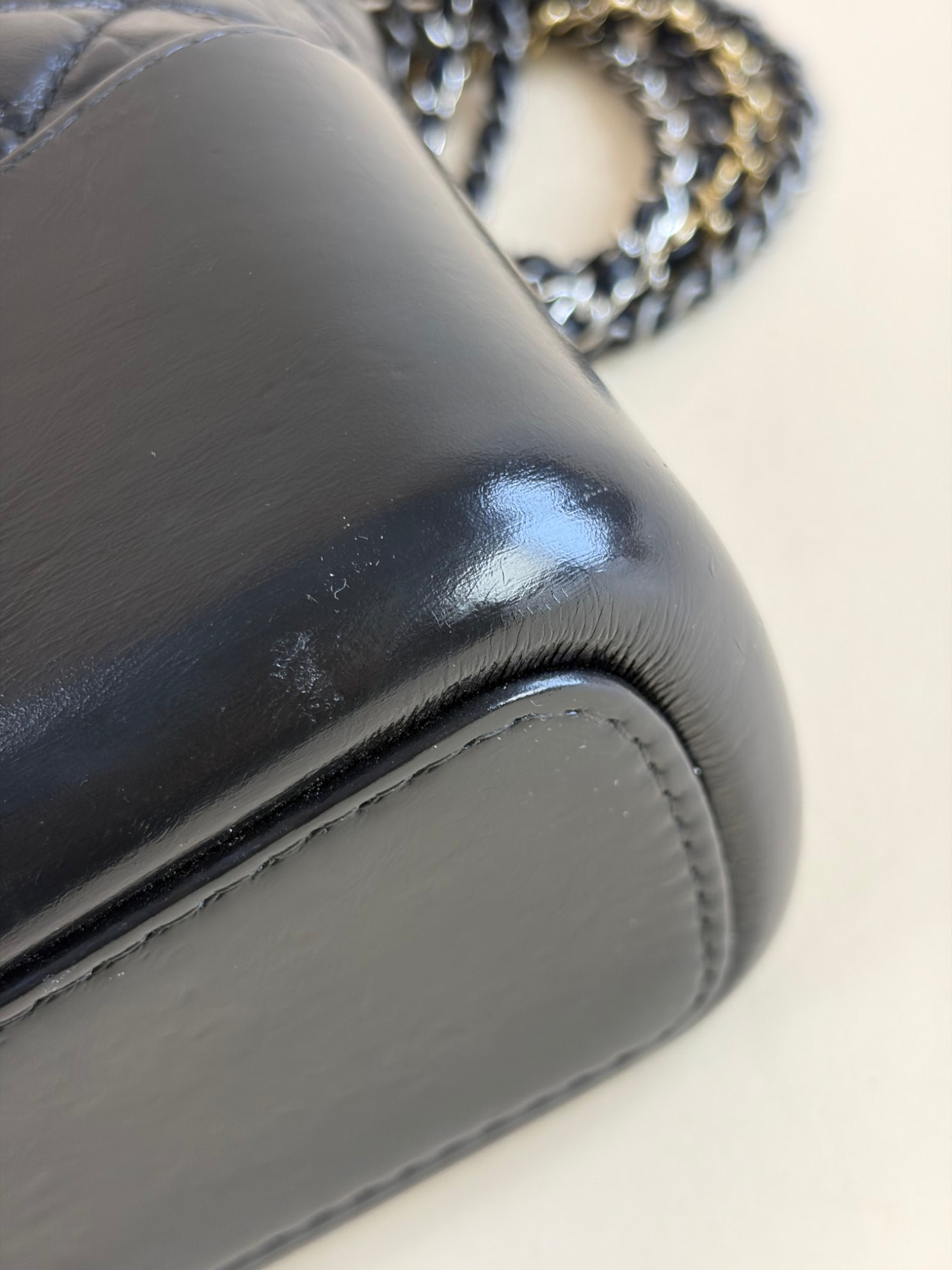 Chanel black quilted leather large Gabrielle hobo bag