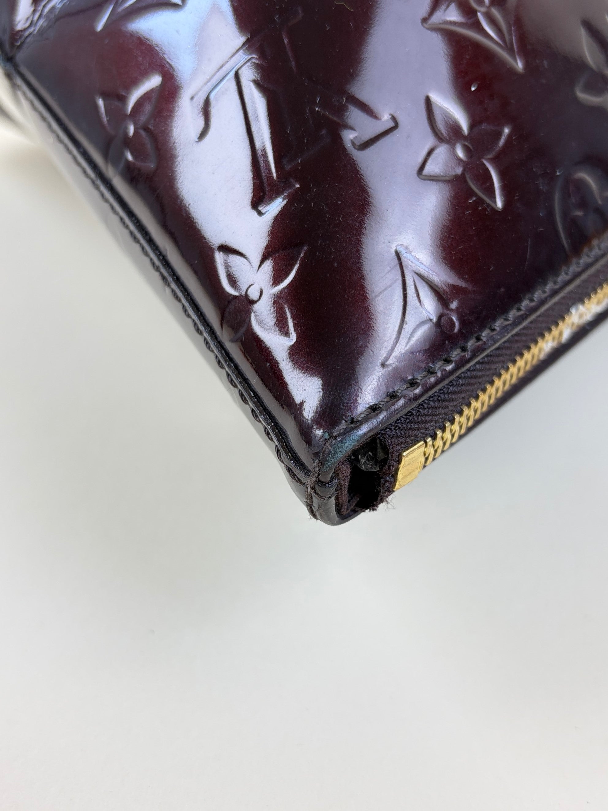 Louis Vuitton Amarante Monogram Vernis Bellevue Tote Bag