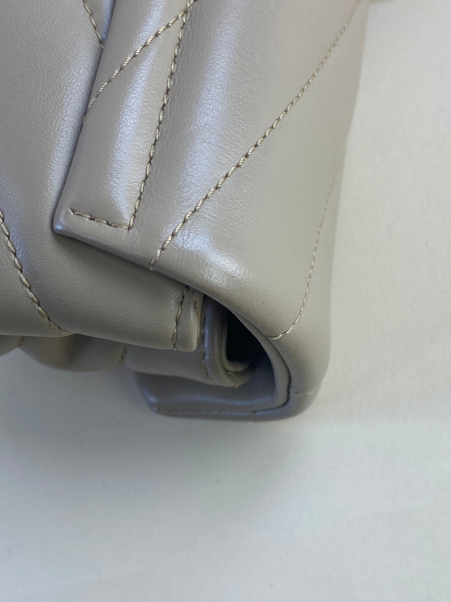 YSL lolou toy beige quilted monogram cross body bag